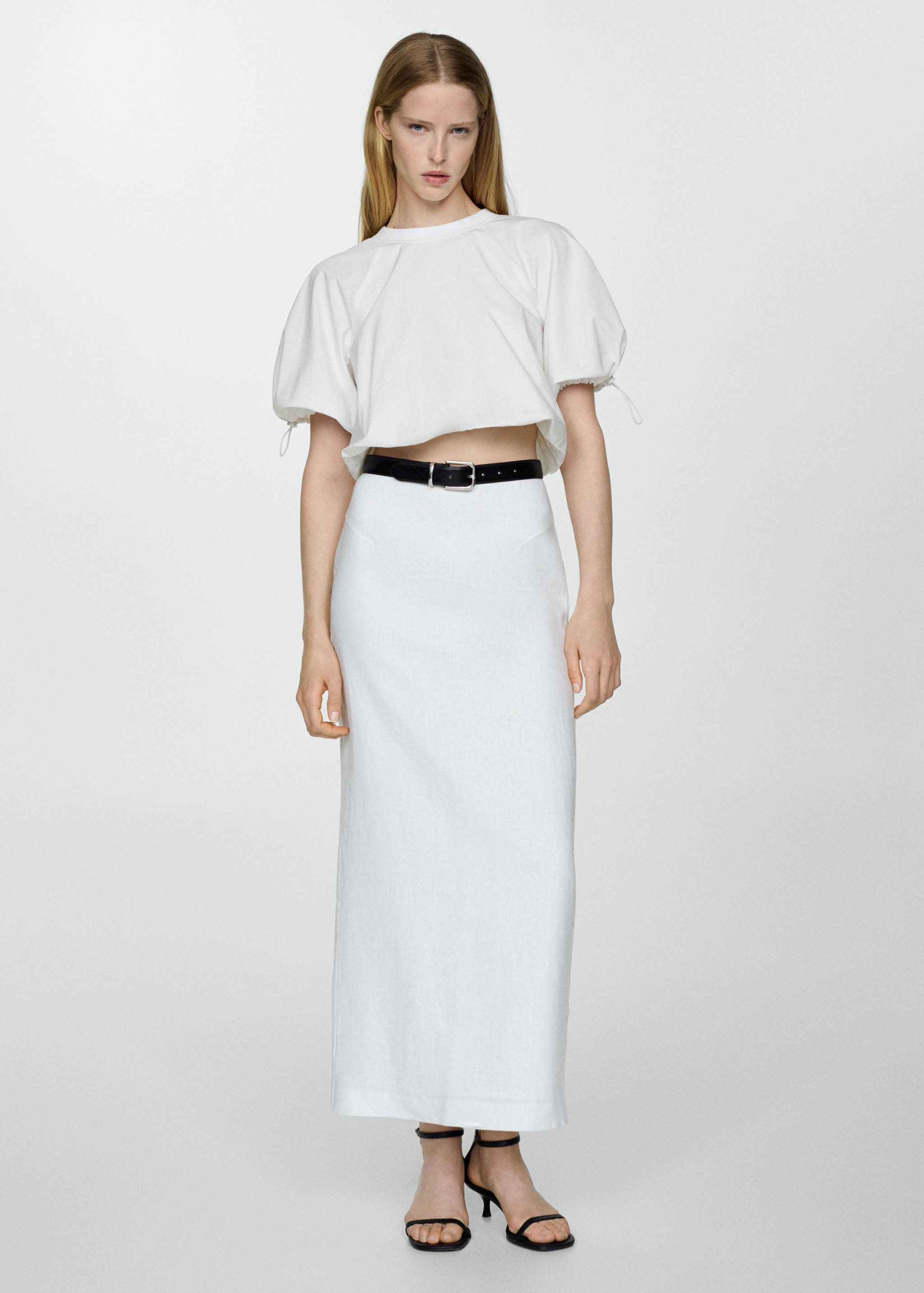 Puffed sleeves blouse - General plane