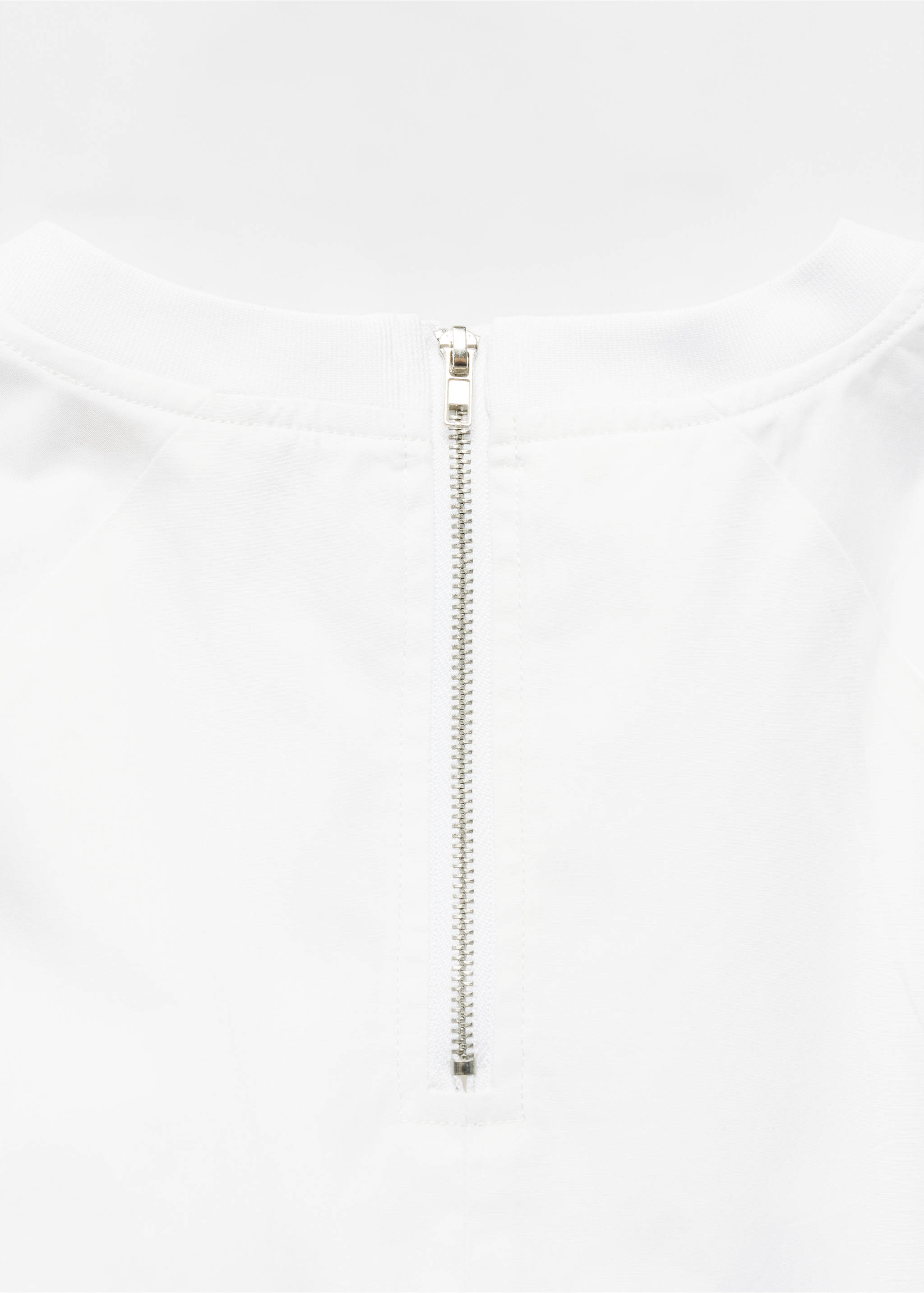 퍼프 소매 블라우스 - 상품 내역: 8, 화이트. Ref: 67037123-00.