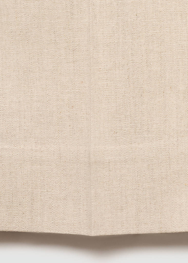 Linen flared trousers — Beige