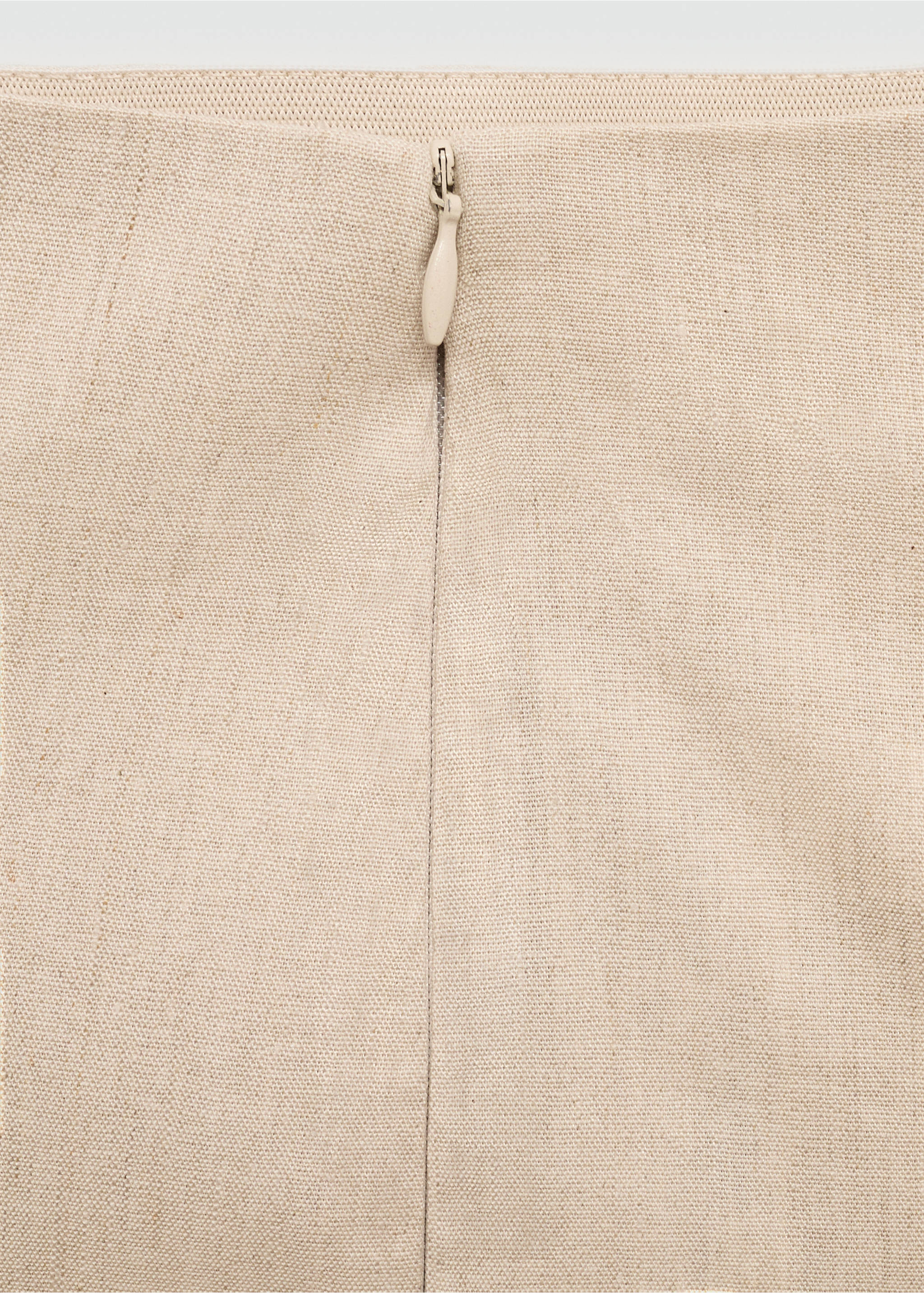 Pantalon flare lin - Détail de l'article 0, Beige. Ref: 67037125-00.
