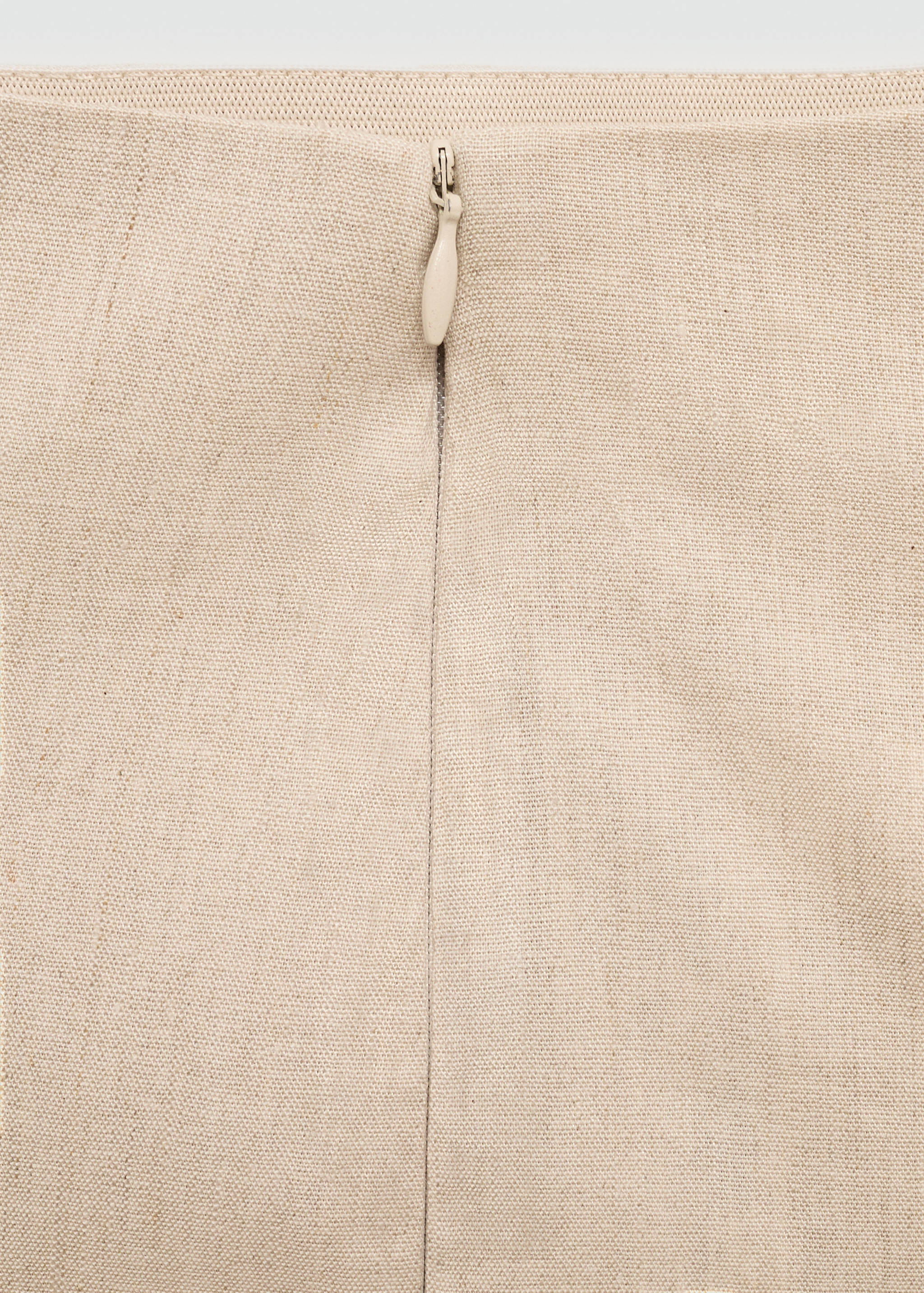Linen flared trousers - Details of the article 0