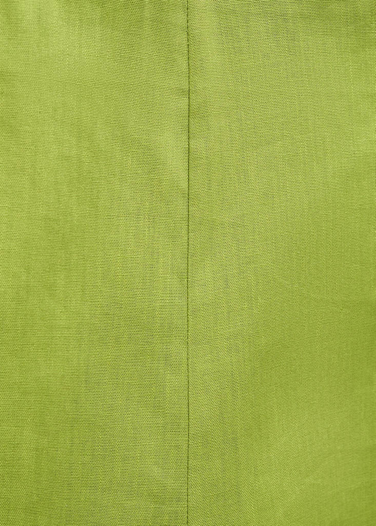 Linen flared trousers — Green