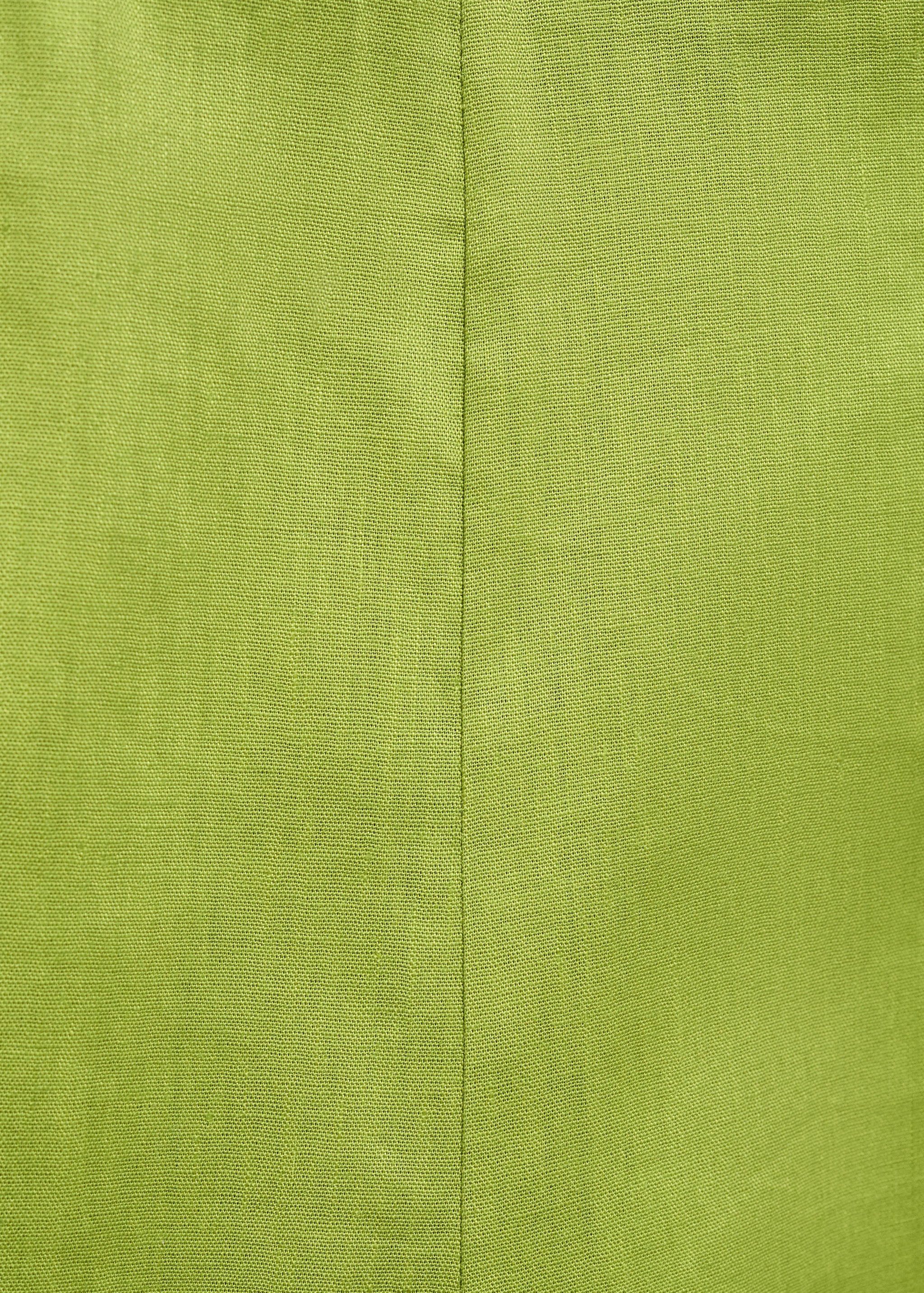 Linen flared trousers - Details of the article 8