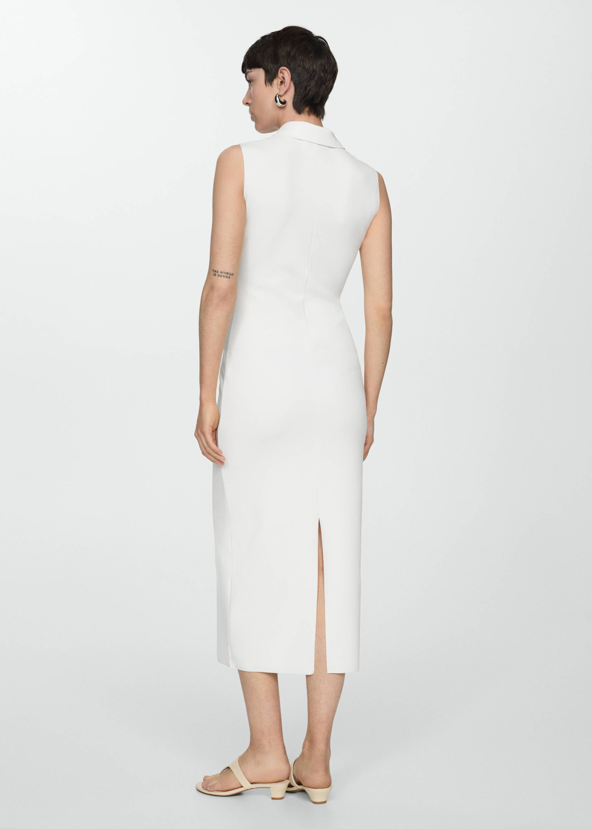 Vestido cuello cremallera - Reverso del artículo