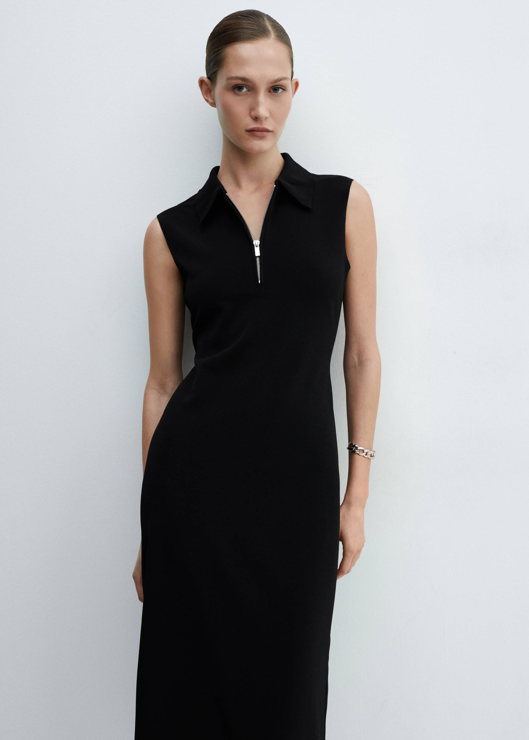 Zipper neck dress - Medium plane