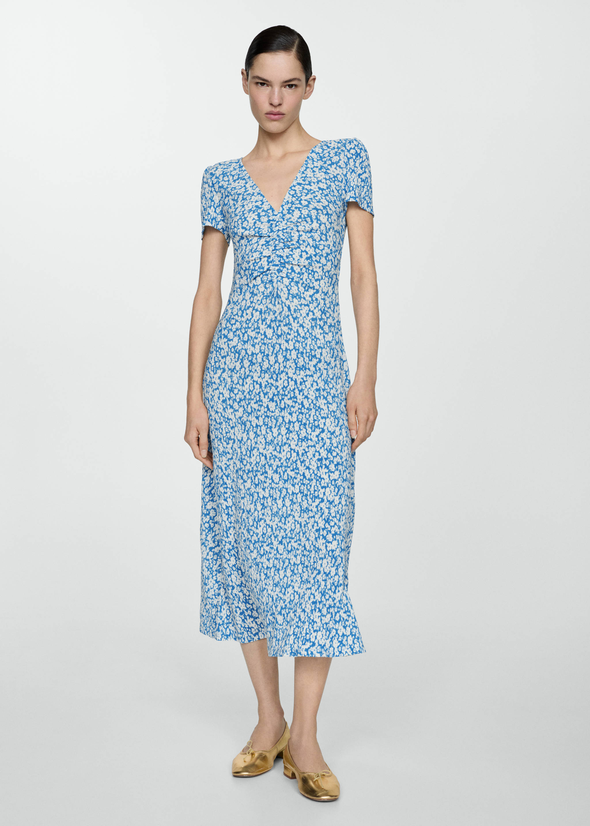 Vestido estampado floral - Plano general