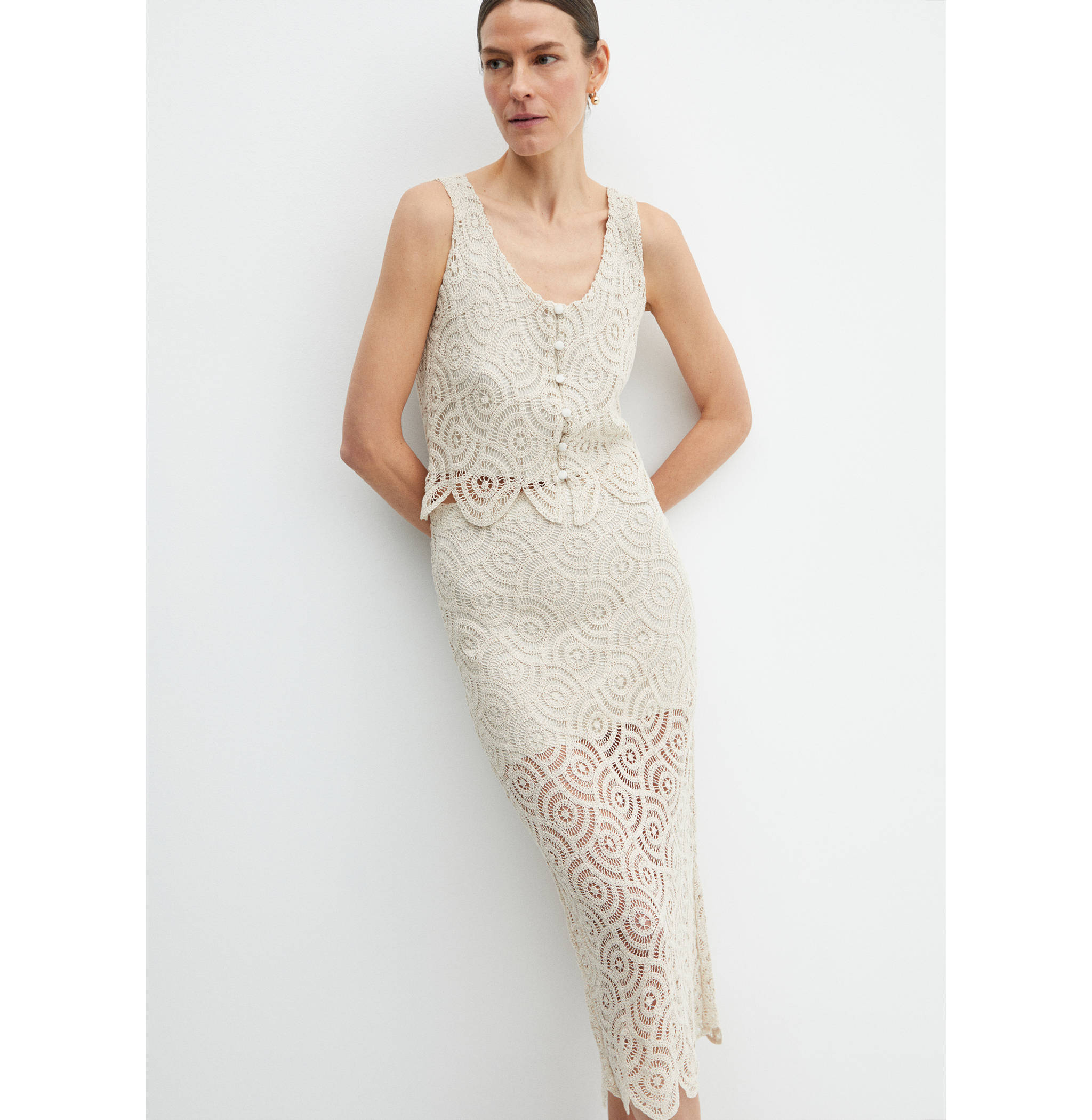 Crochet midi skirt - Details of the article 1