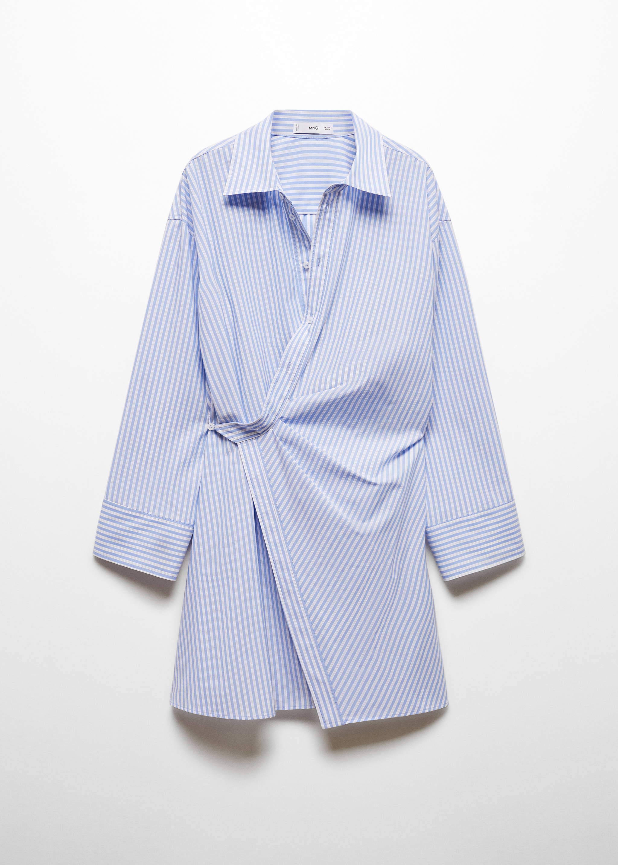 Robe chemise croisée rayures - Article sans modèle