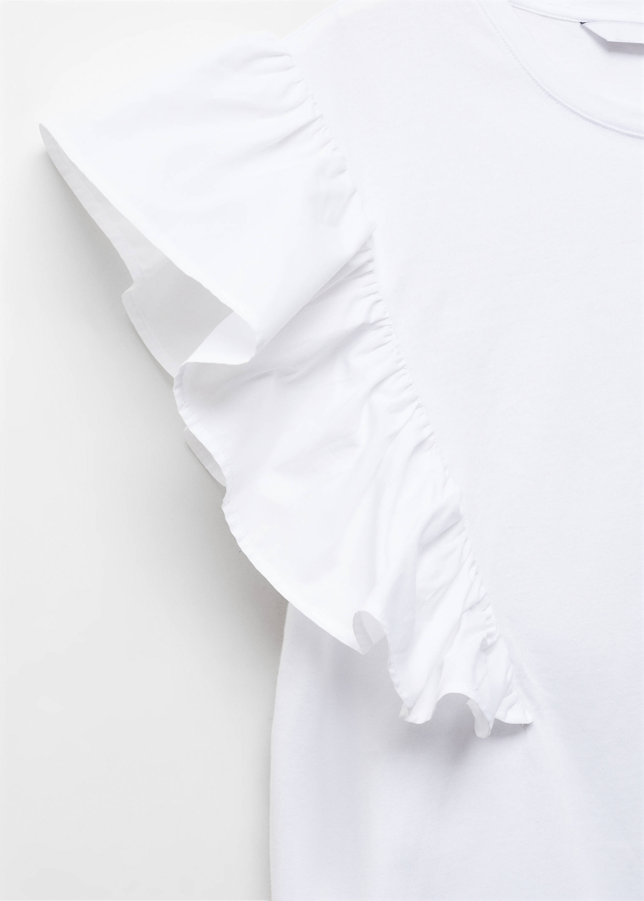 100% cotton t-shirt with ruffles - Details of the article 8