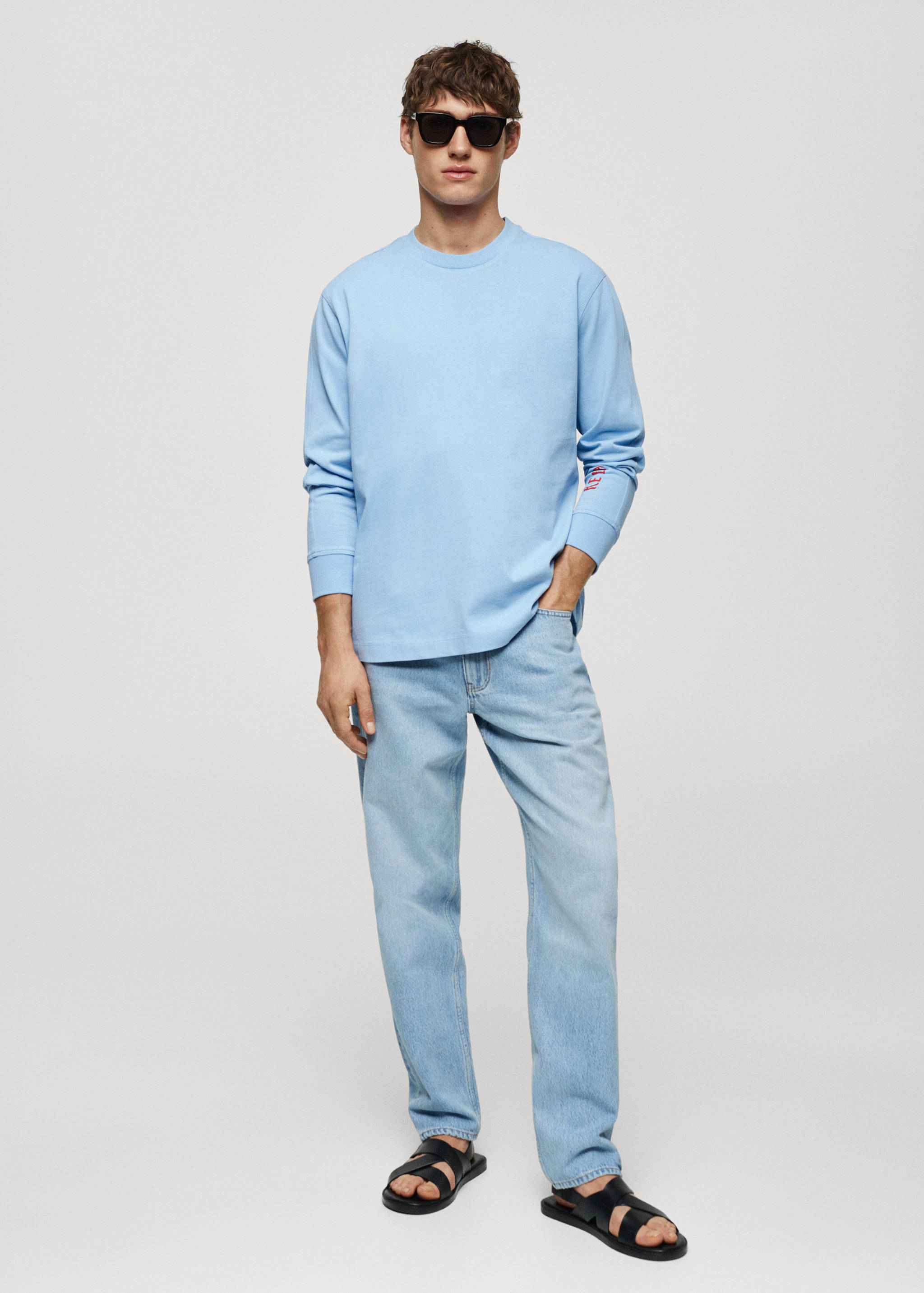 Sudadera 100% algodón dibujo estampado - Plano general