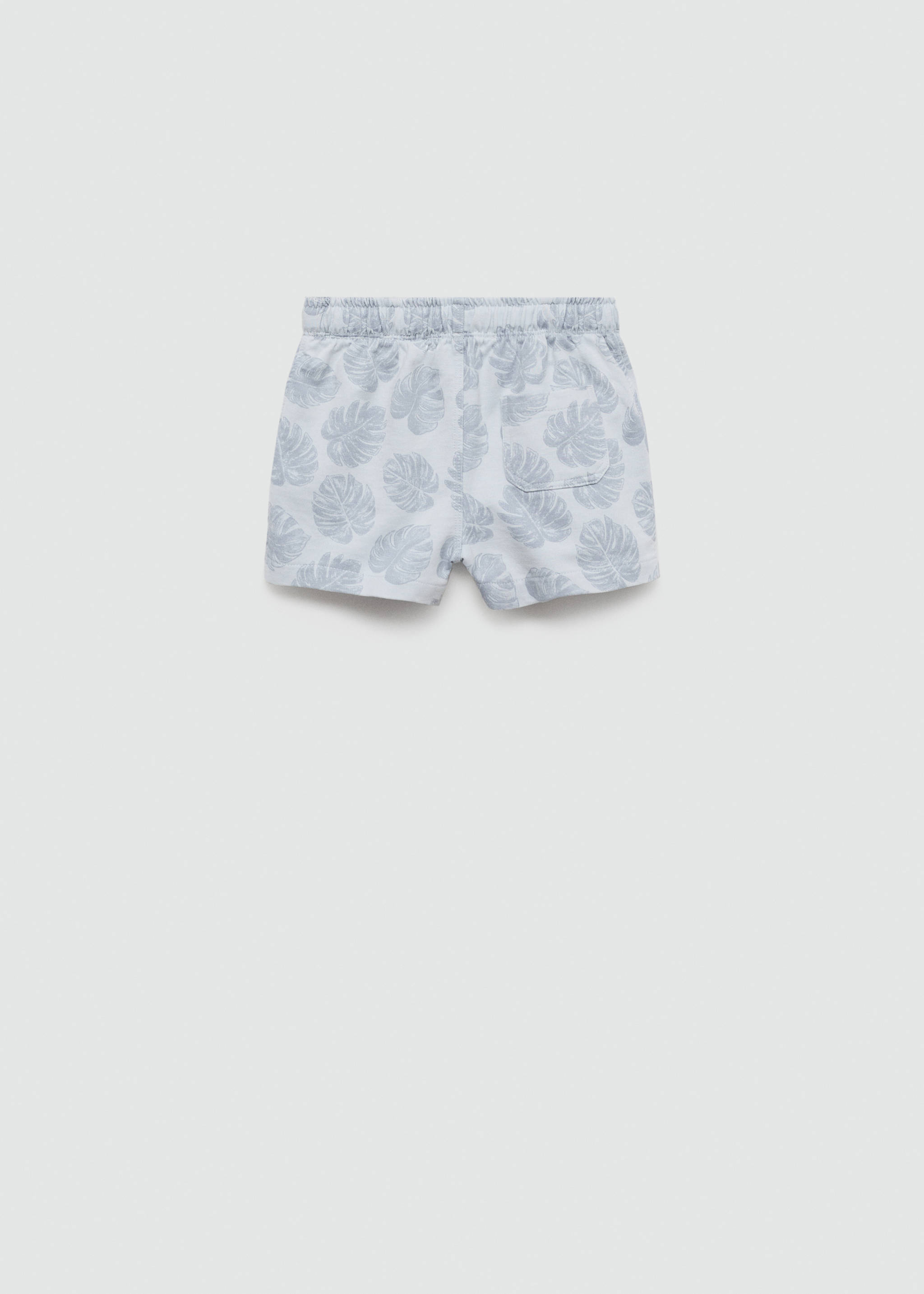 Bermuda-Shorts mit Blättermotiv - Rückseite des Artikels