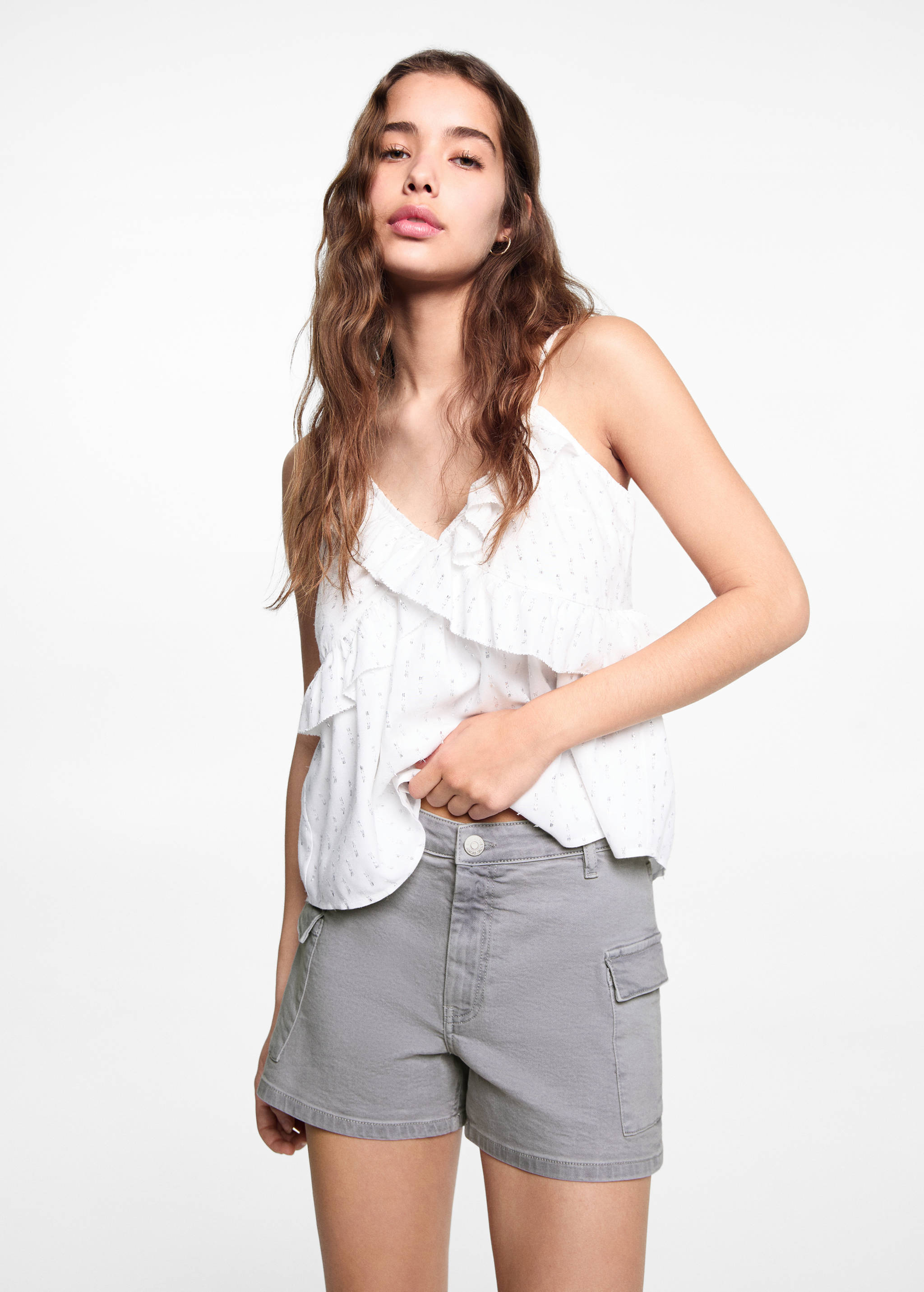 Памучни карго шорти - Средна равнина