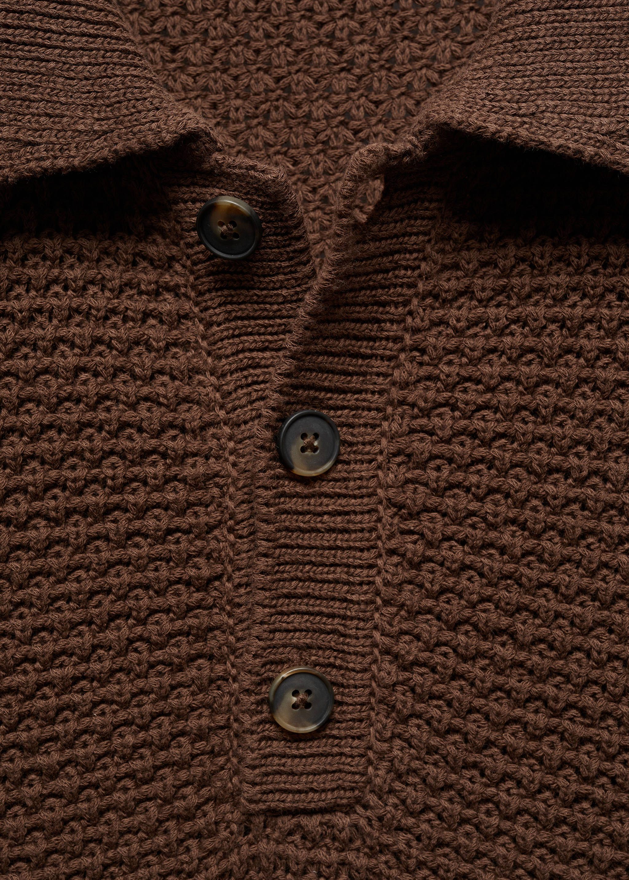 100% cotton braided knitted polo shirt - Details of the article 8