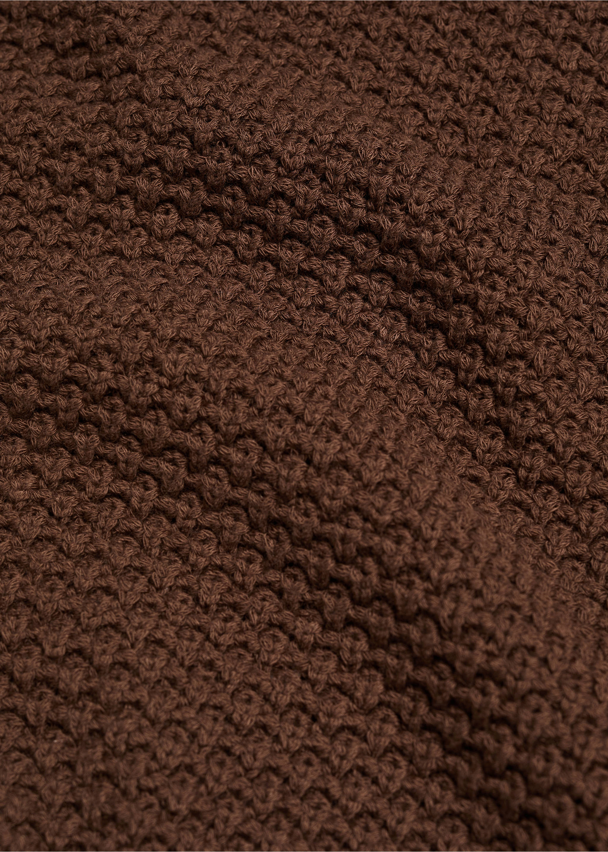 Polo maille torsadée 100 % coton - Détail de l'article 0, Tabac. Ref: 67037913-00.