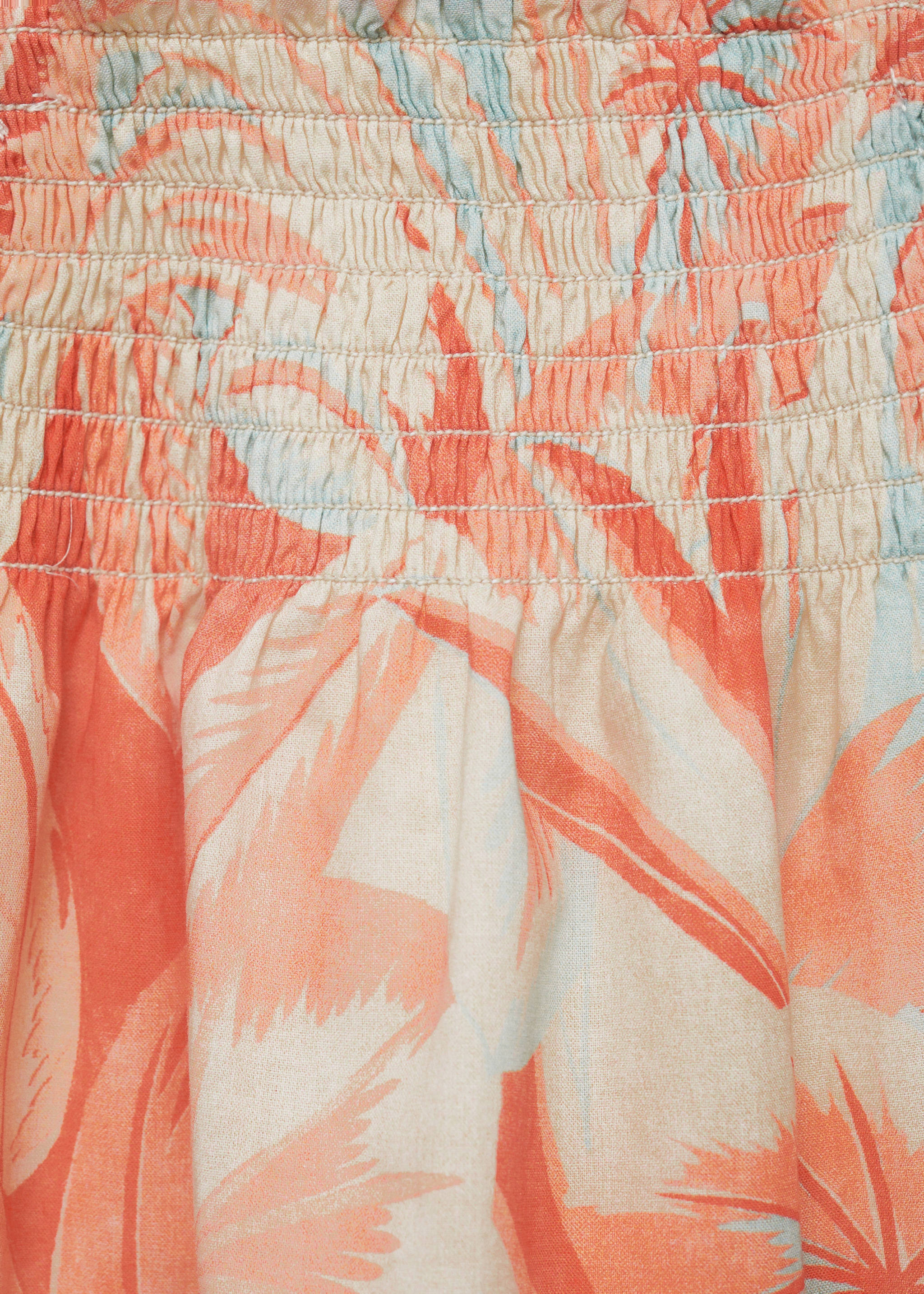 Printed ruched dress - Details of the article 0