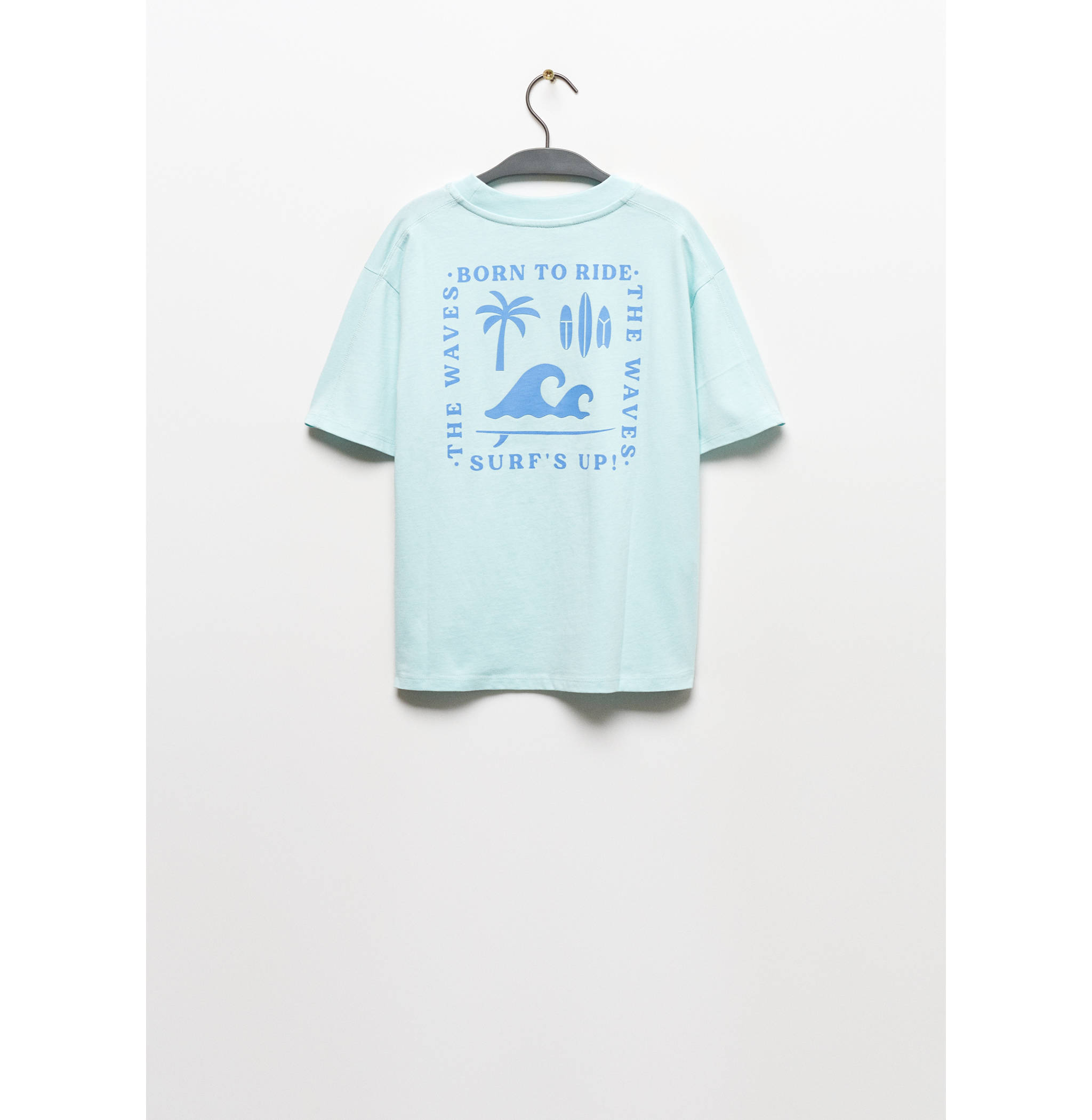 Printed cotton-blend T-shirt - Reverse of the article
