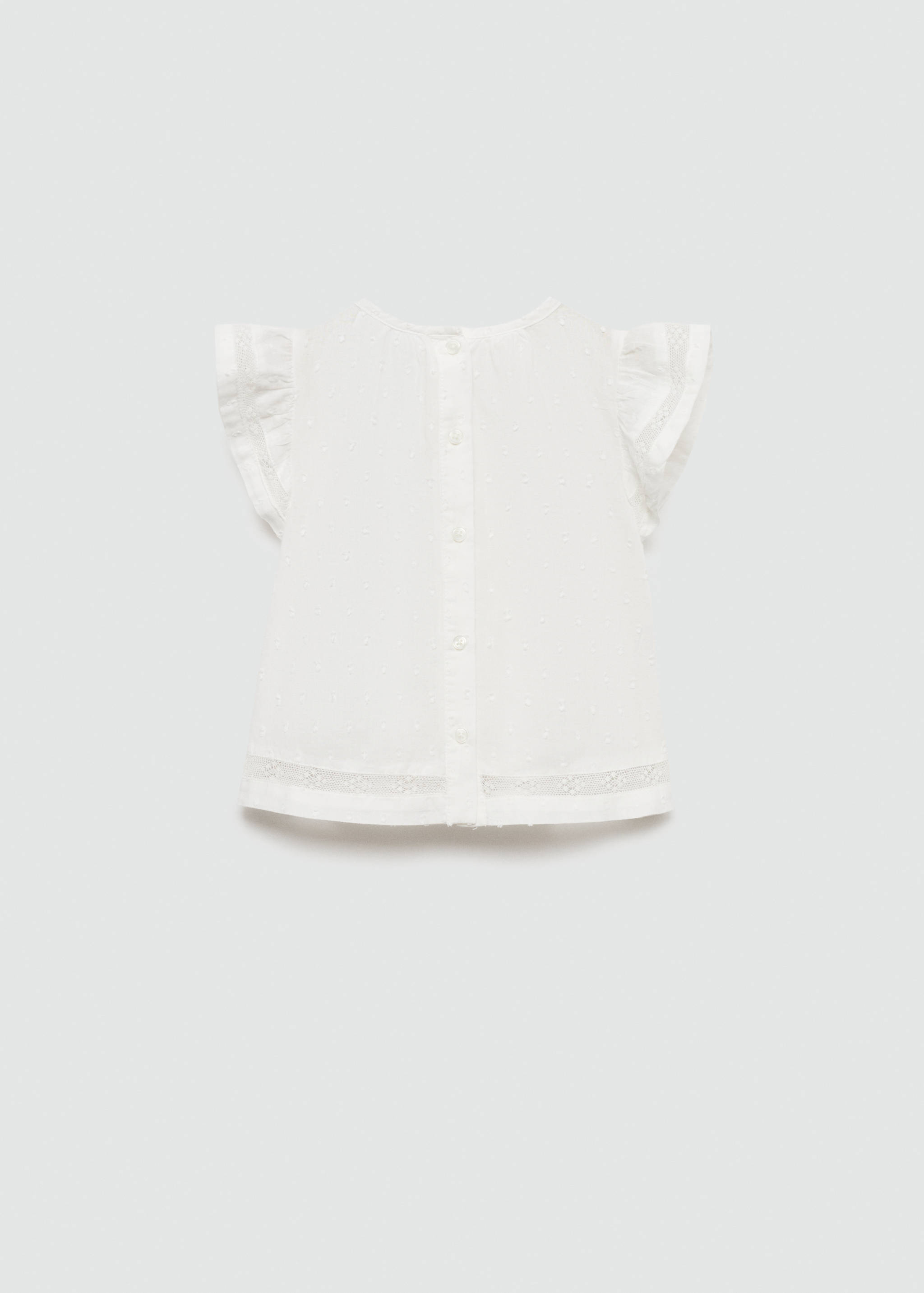 Blouse coton plumetis - Verso de l’article
