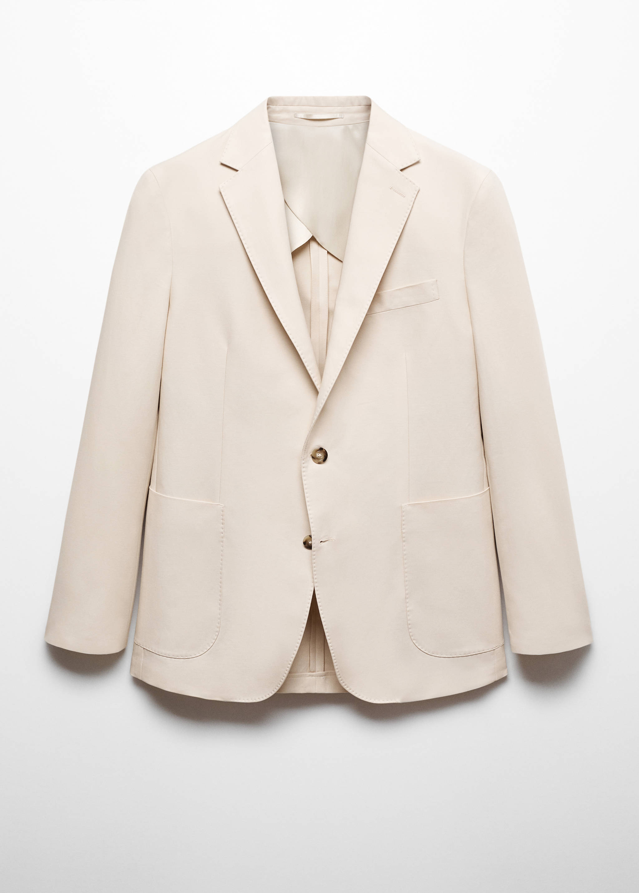 100% cotton slim-fit suit jacket - Article without model