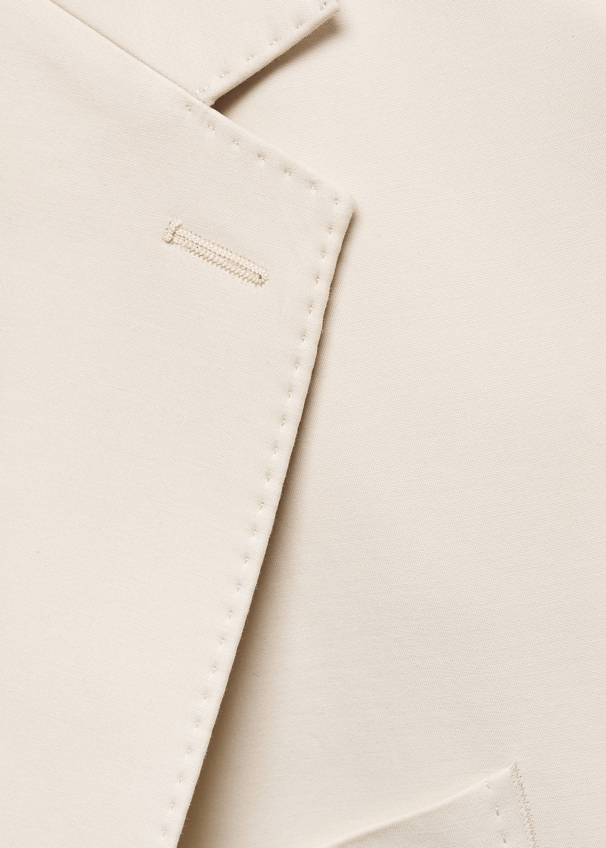 100% cotton slim-fit suit jacket - Details of the article 8
