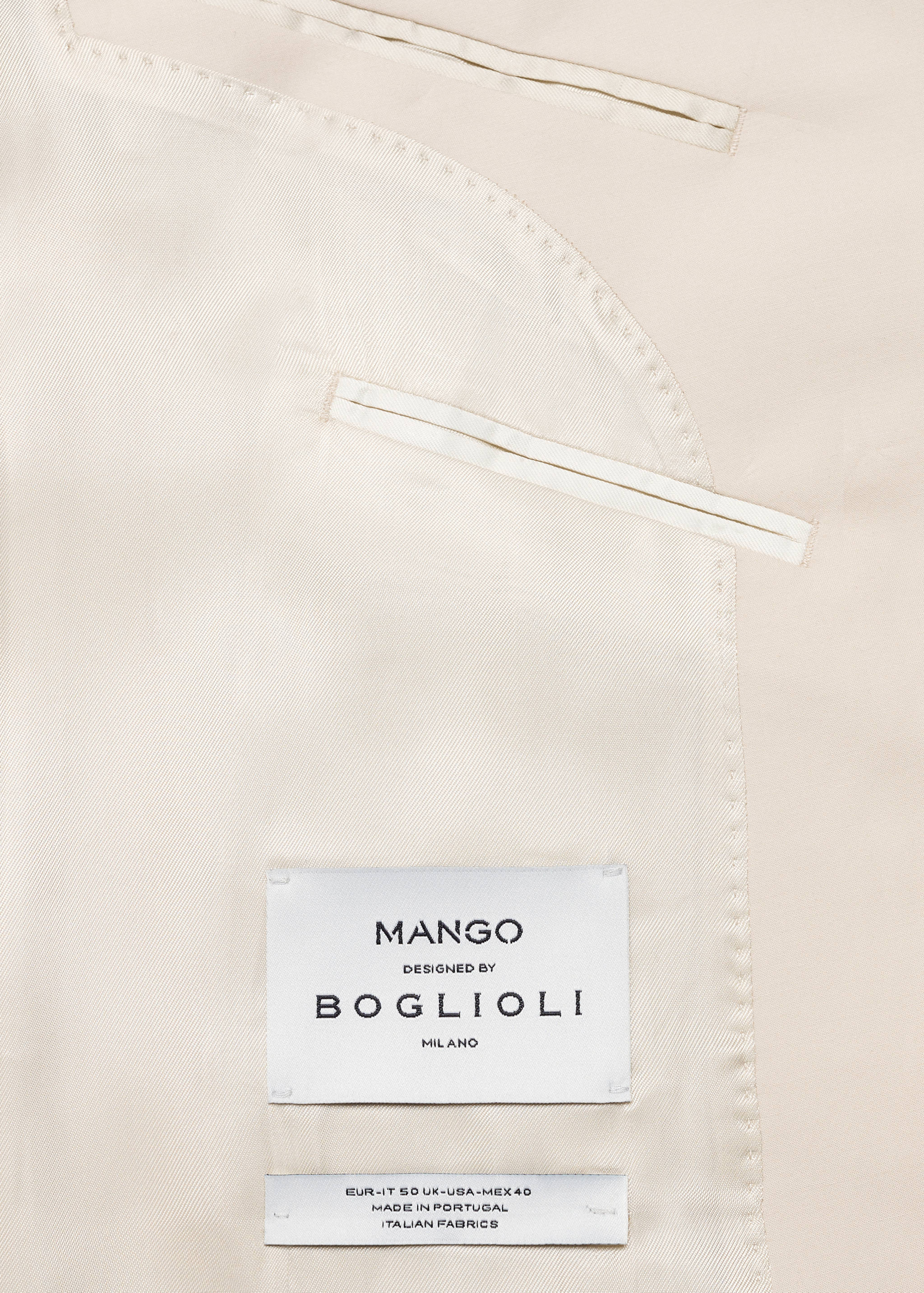 100% cotton slim-fit suit jacket - Details of the article 0