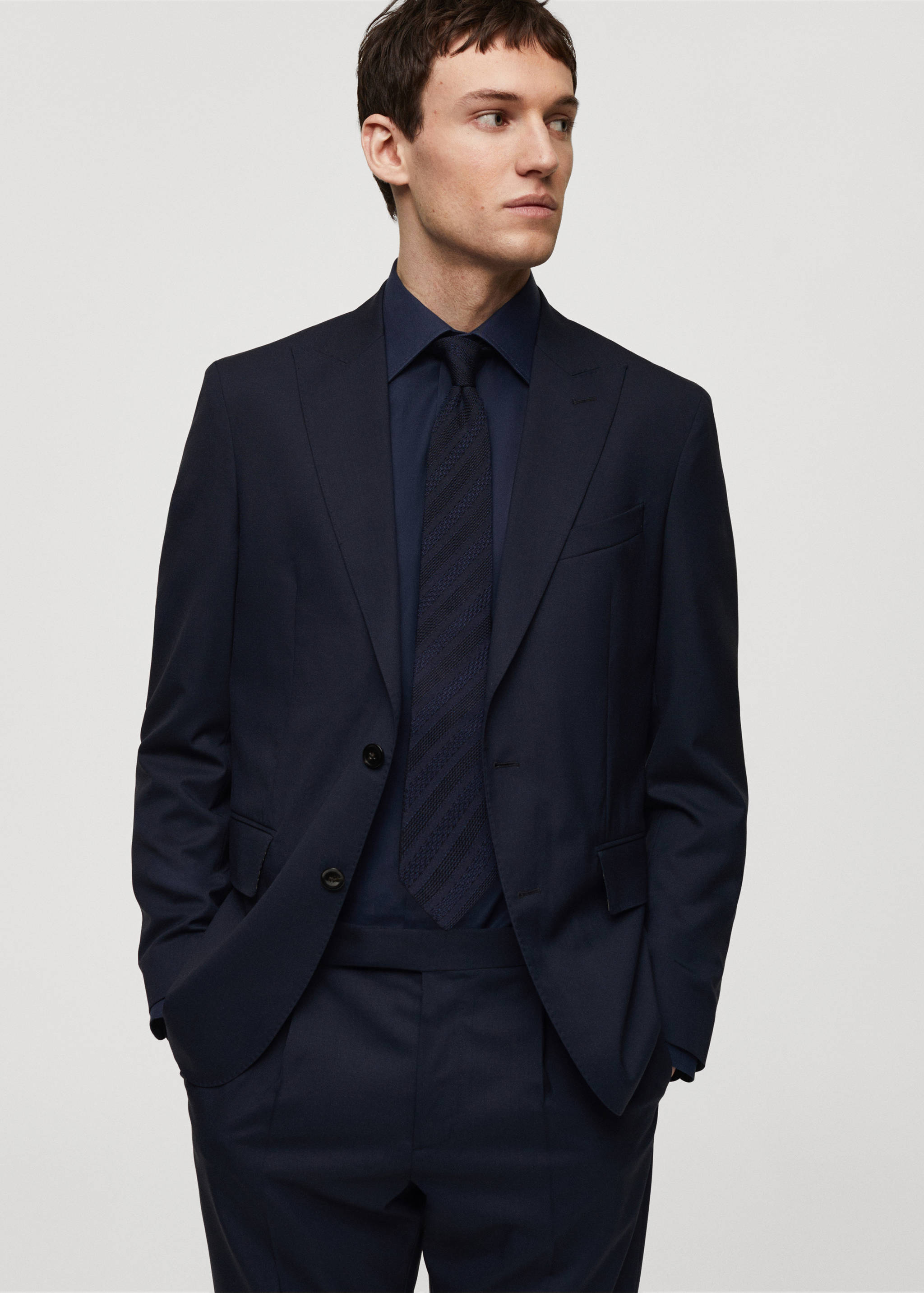 100% structured mulberry silk tie - Details of the article 9