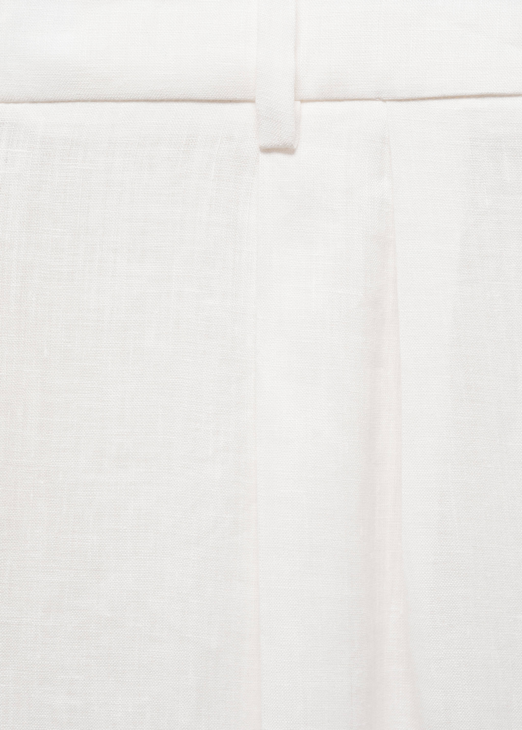 100% linen wide leg trousers - Details of the article 8