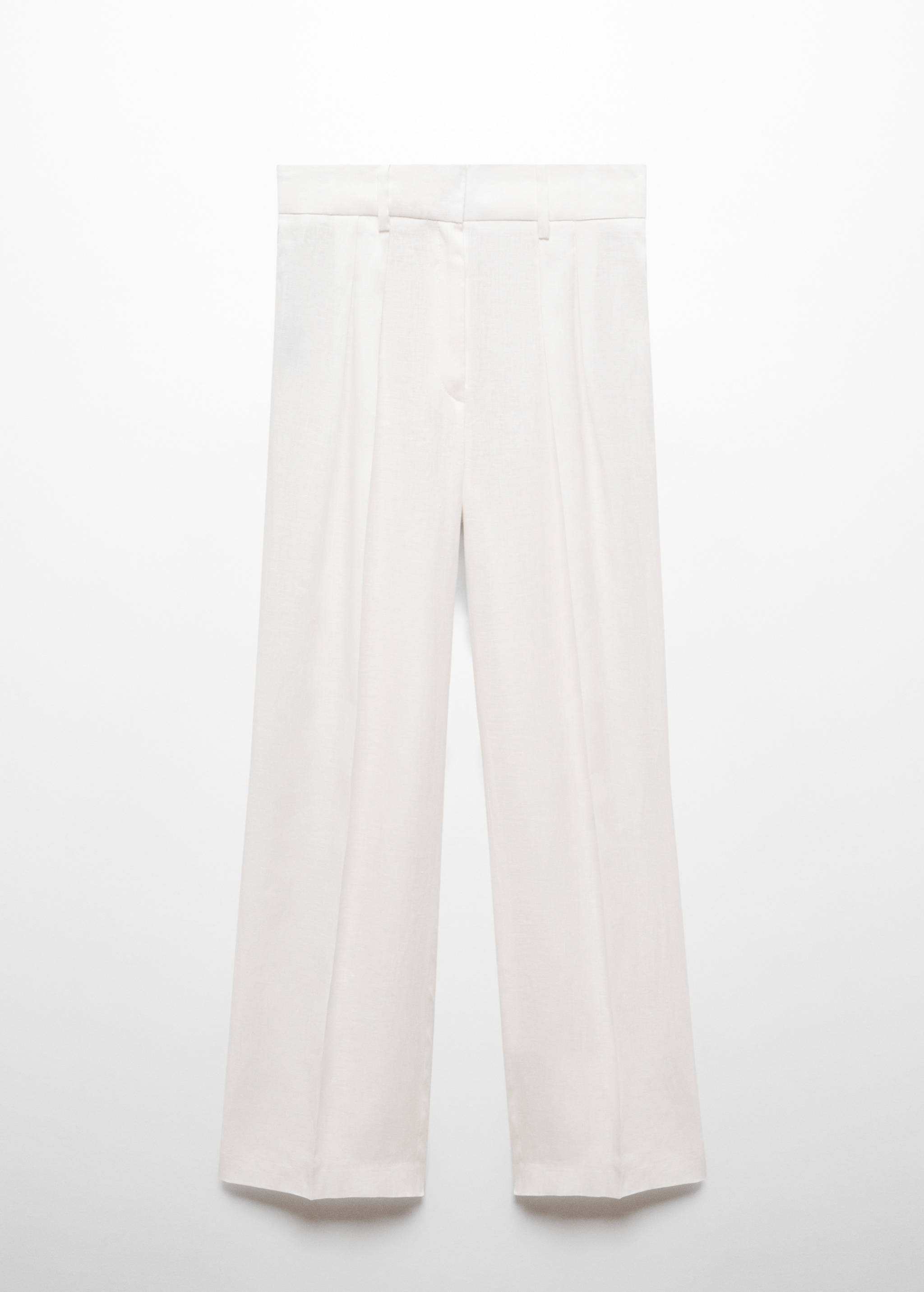100% linen wide leg trousers - Article without model