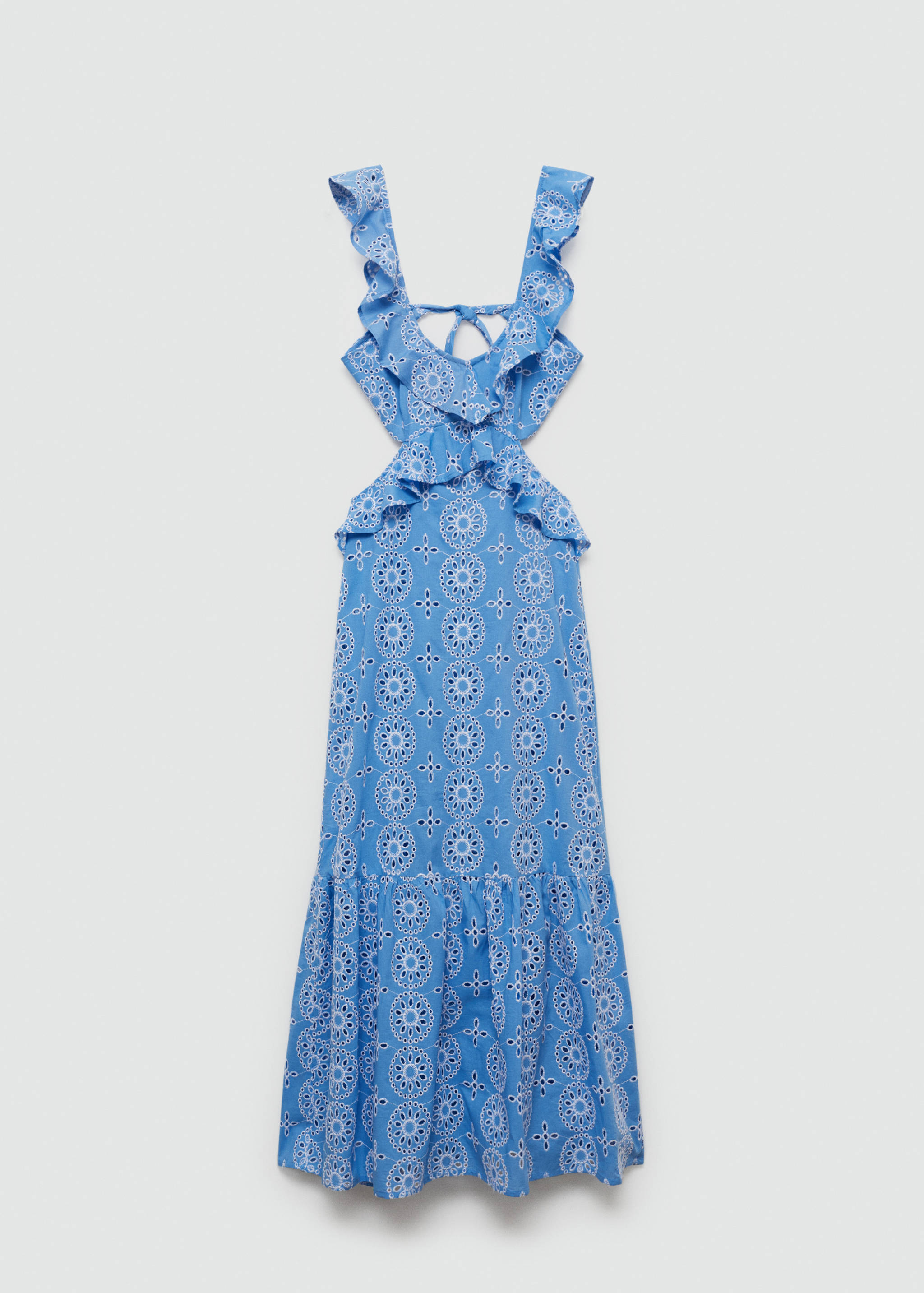 Openwork details ruffle dress - Article without model