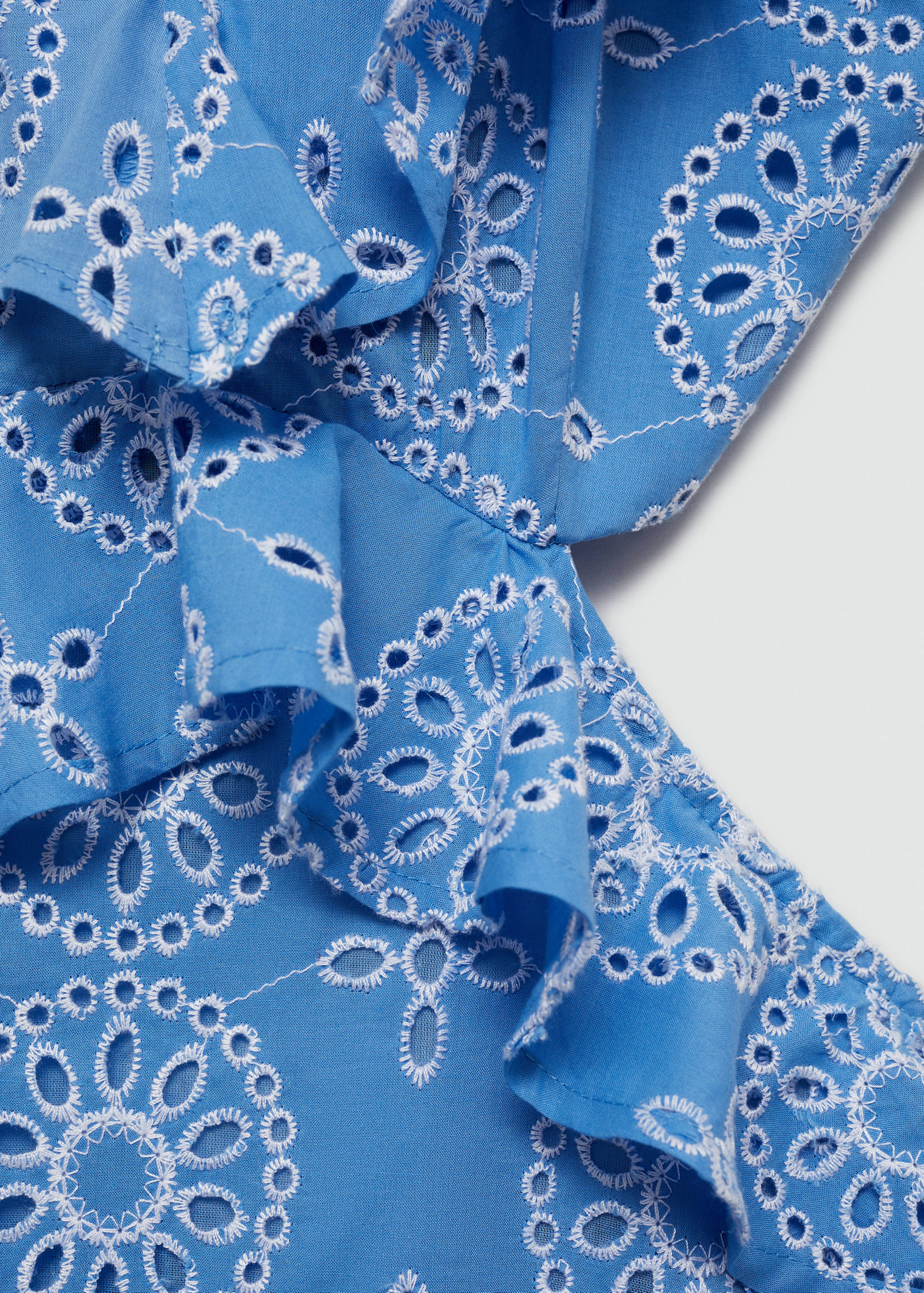 Openwork details ruffle dress - Details of the article 8