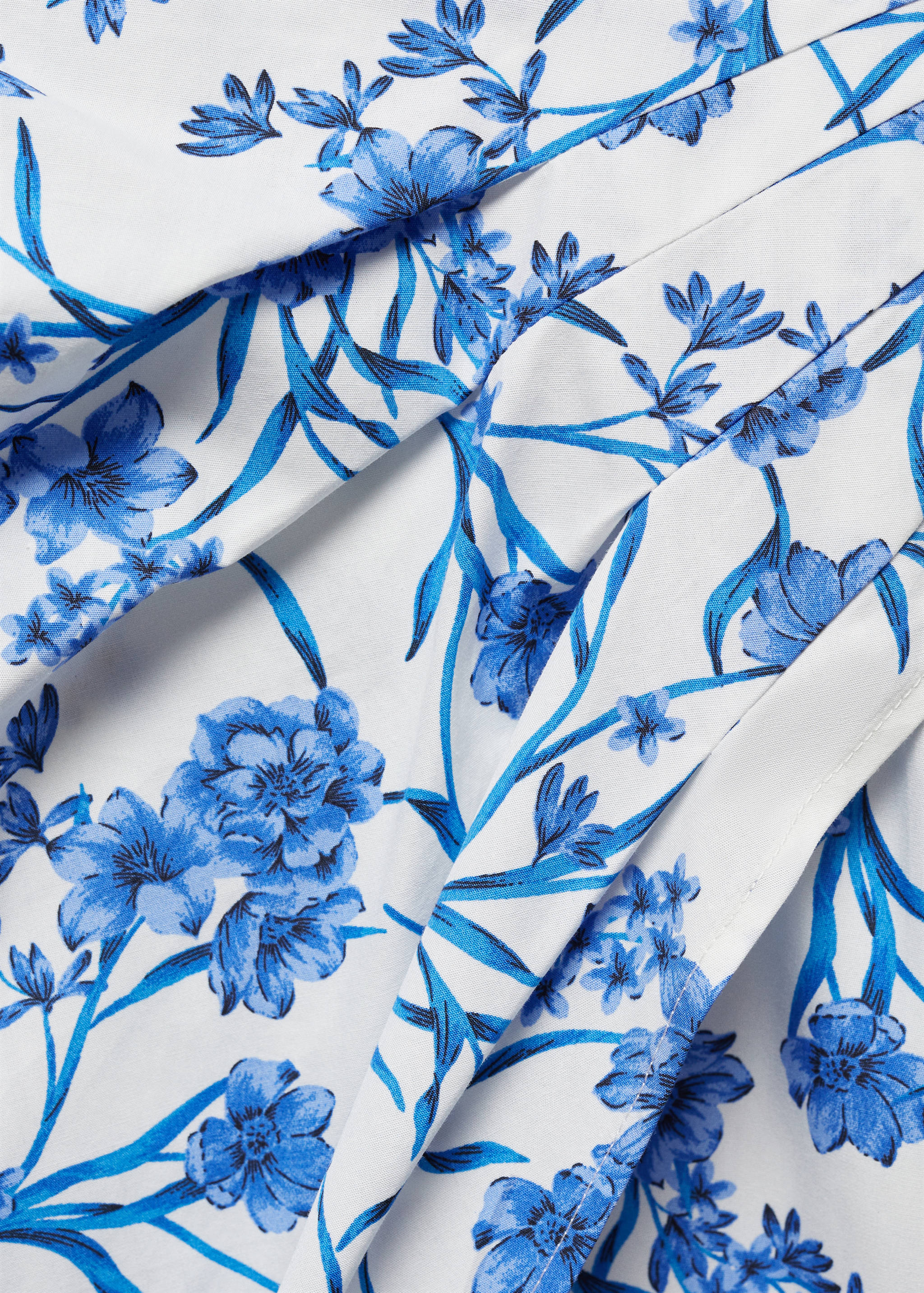 Printed dress with balloon sleeves - Details of the article 8