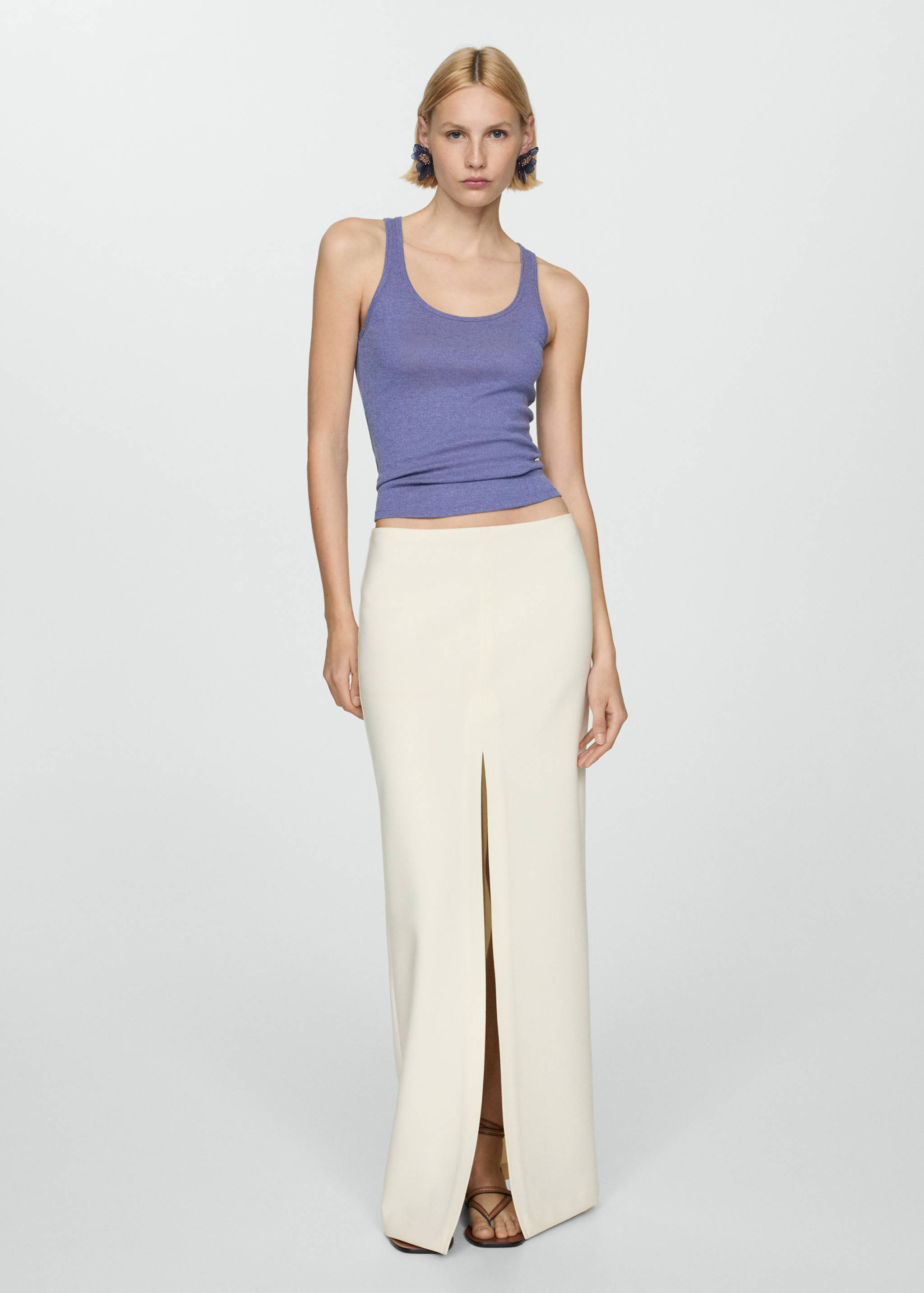 Lurex knitted top - General plane