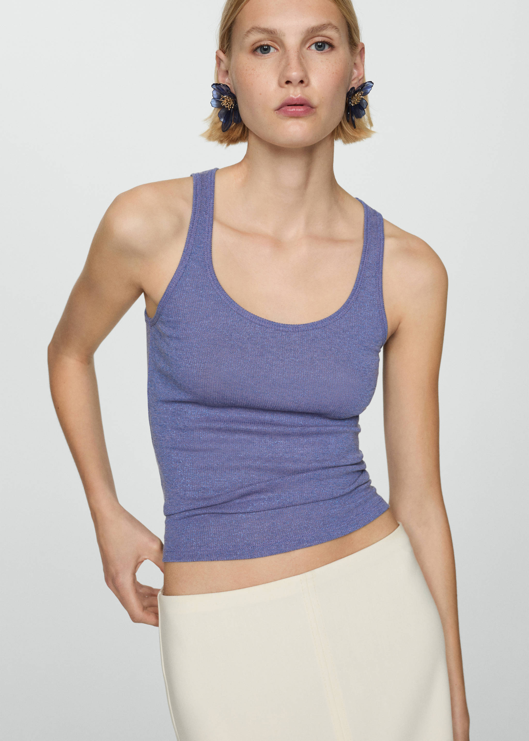 Lurex knitted top - Medium plane