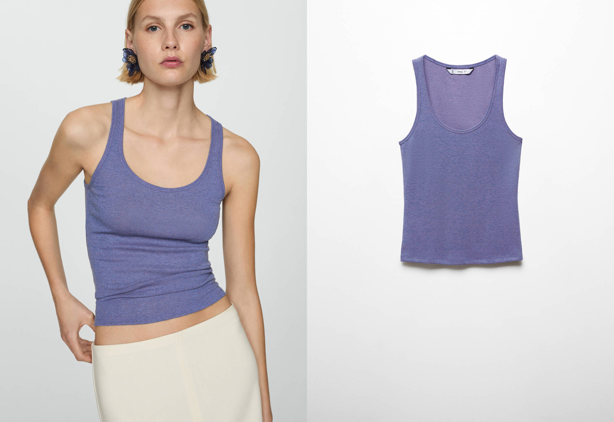 Lurex knitted top - Panoramic plane