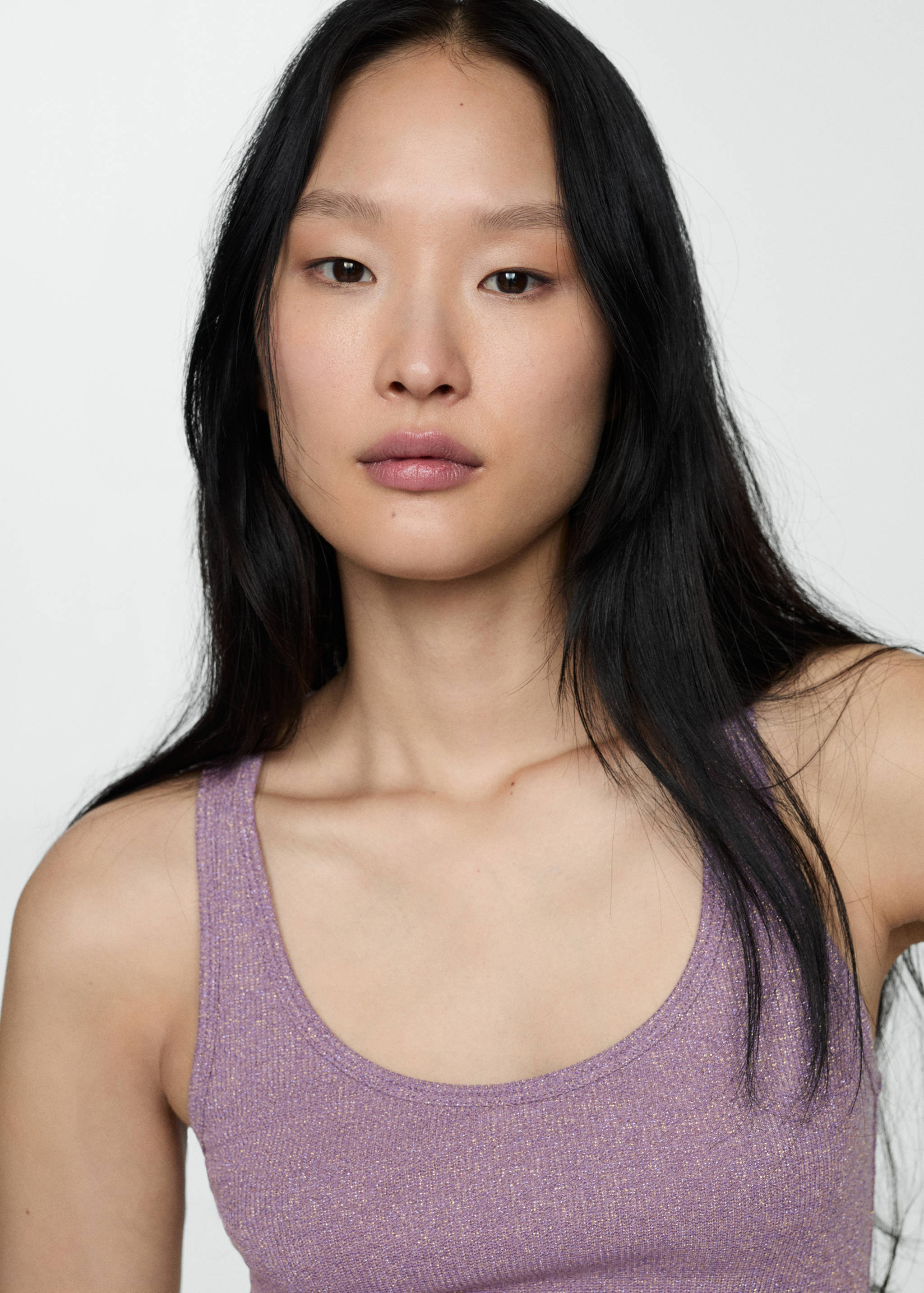 Lurex knitted top - Details of the article 1