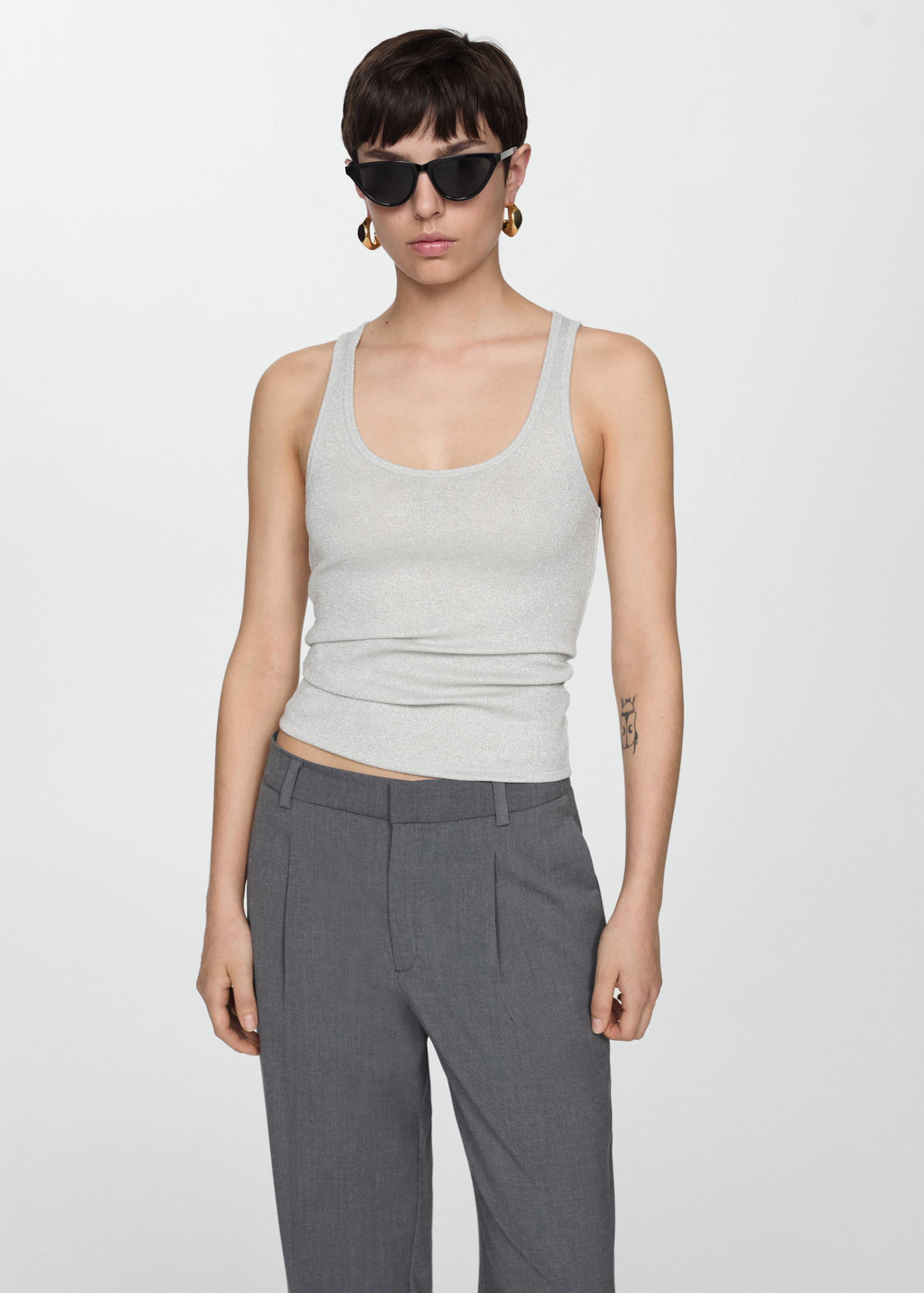 Lurex knitted top - Medium plane