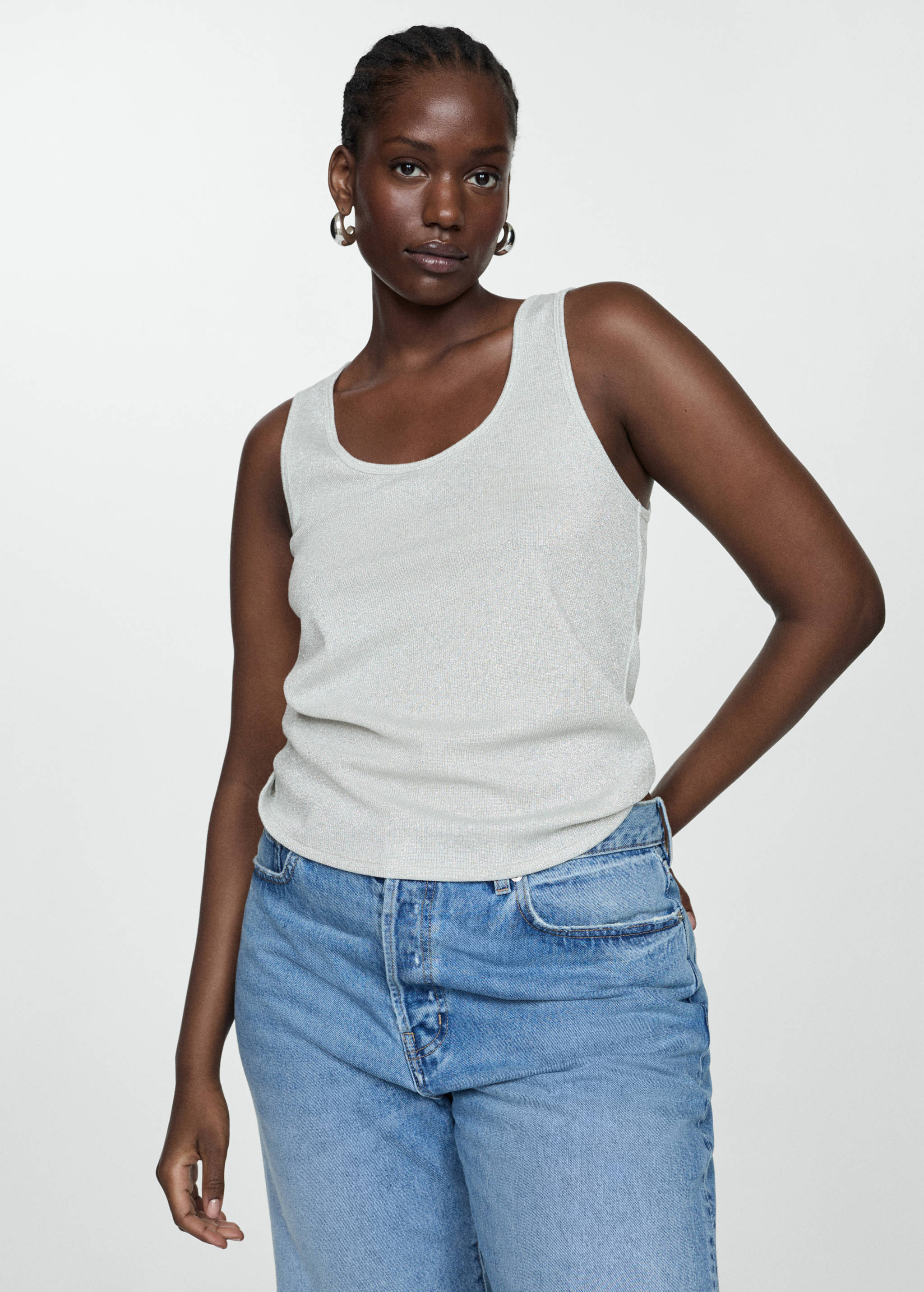 Lurex knitted top - Details of the article 5