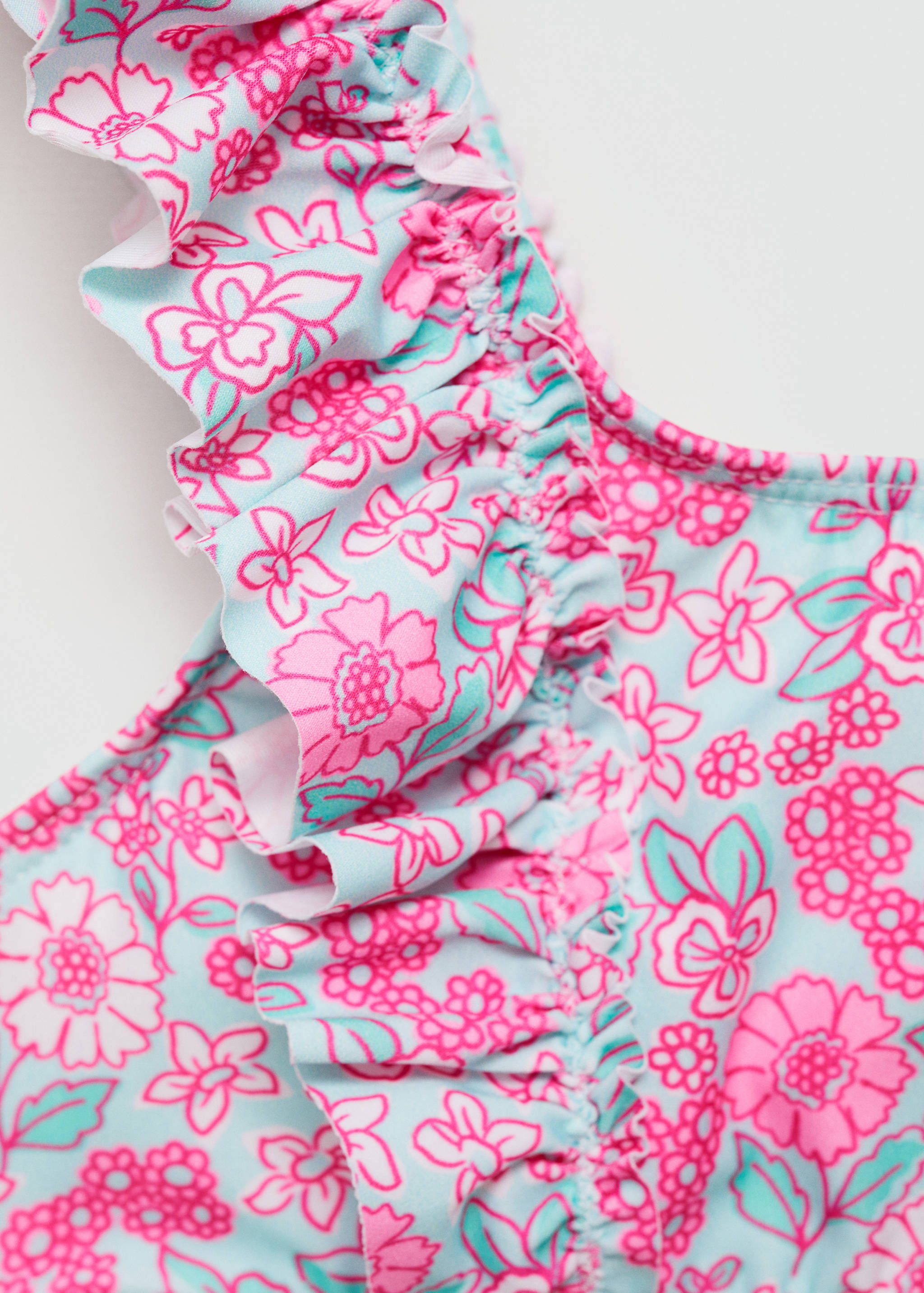 Floral bikini with ruffles - Details of the article 0