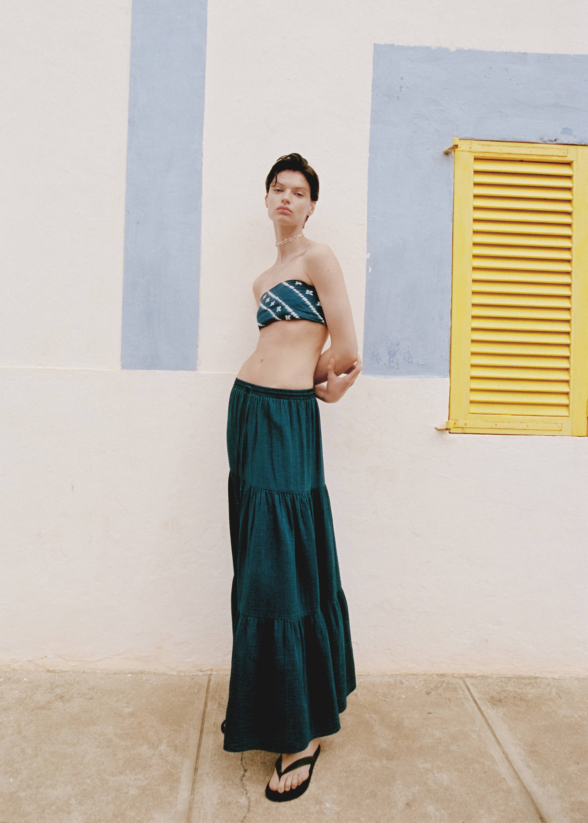 Jupe longue évasée coton - Détail de l'article 6