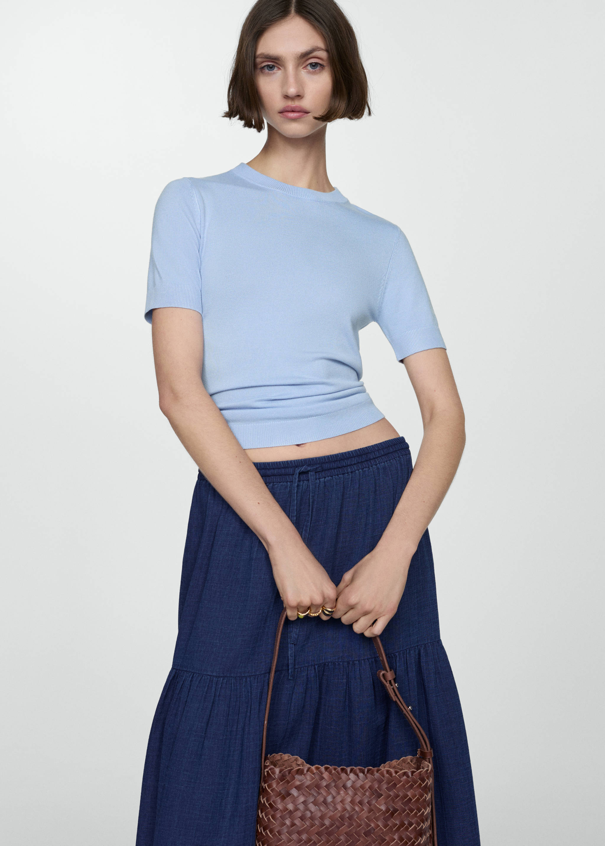 Jupe longue évasée coton - Détail de l'article 2