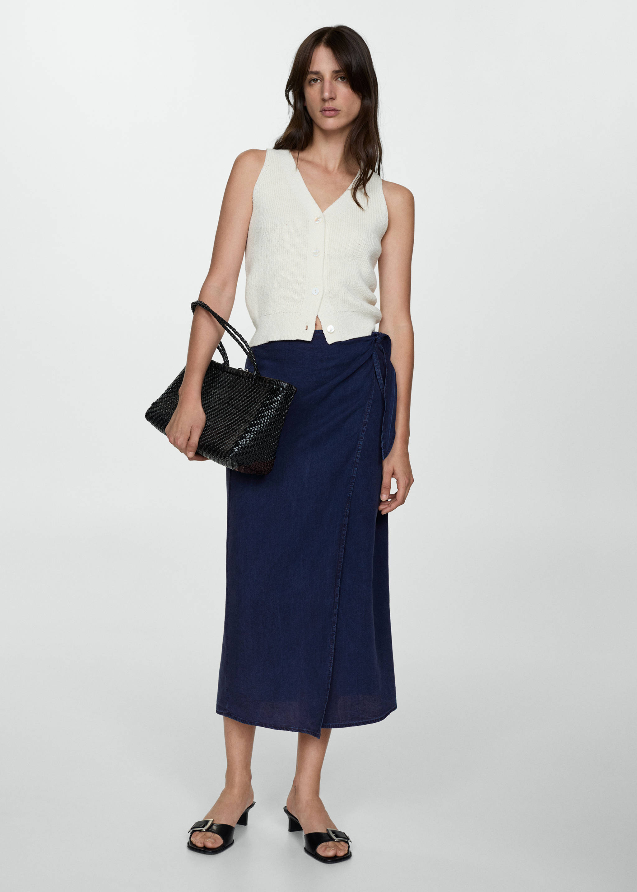 Lyocell sarong skirt - General plane