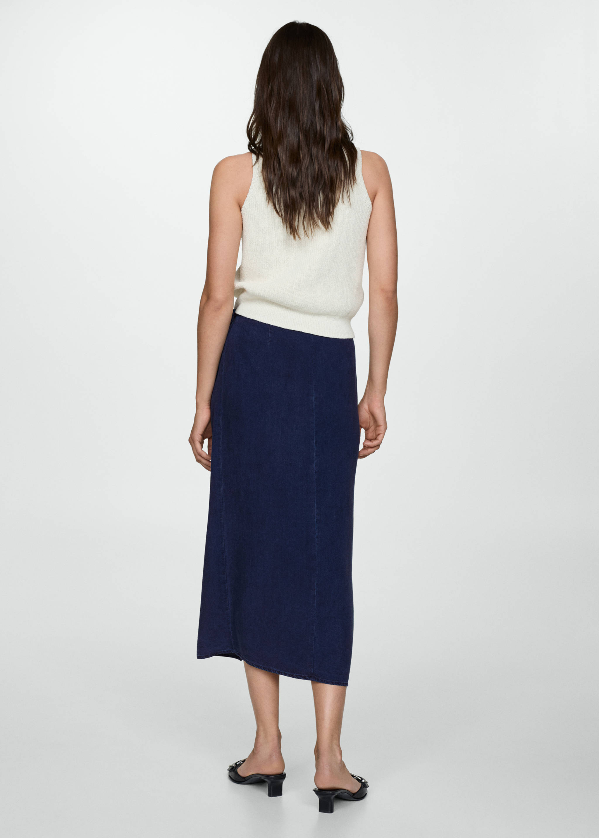 Lyocell sarong skirt - Reverse of the article