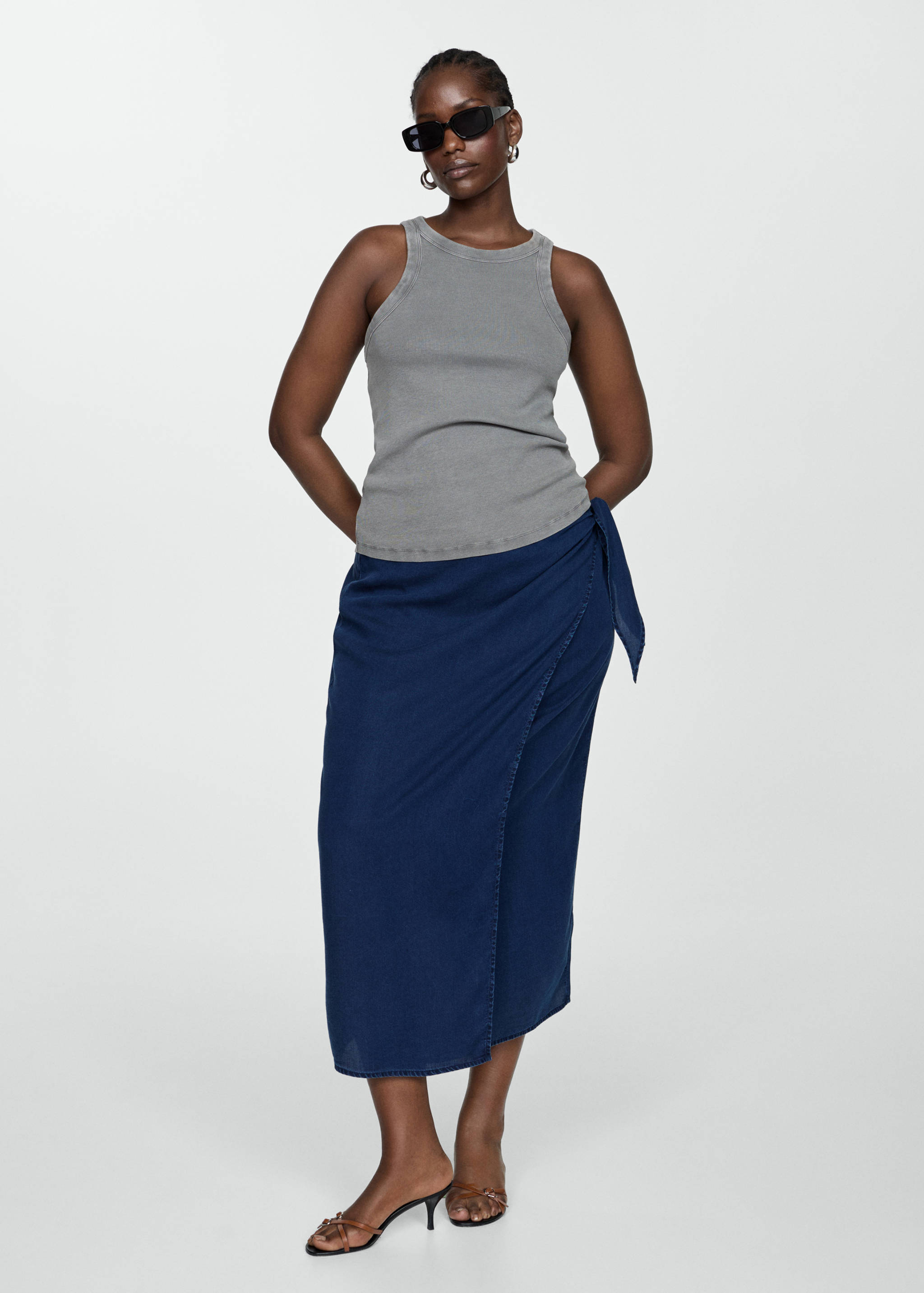 Lyocell sarong skirt - Details of the article 3
