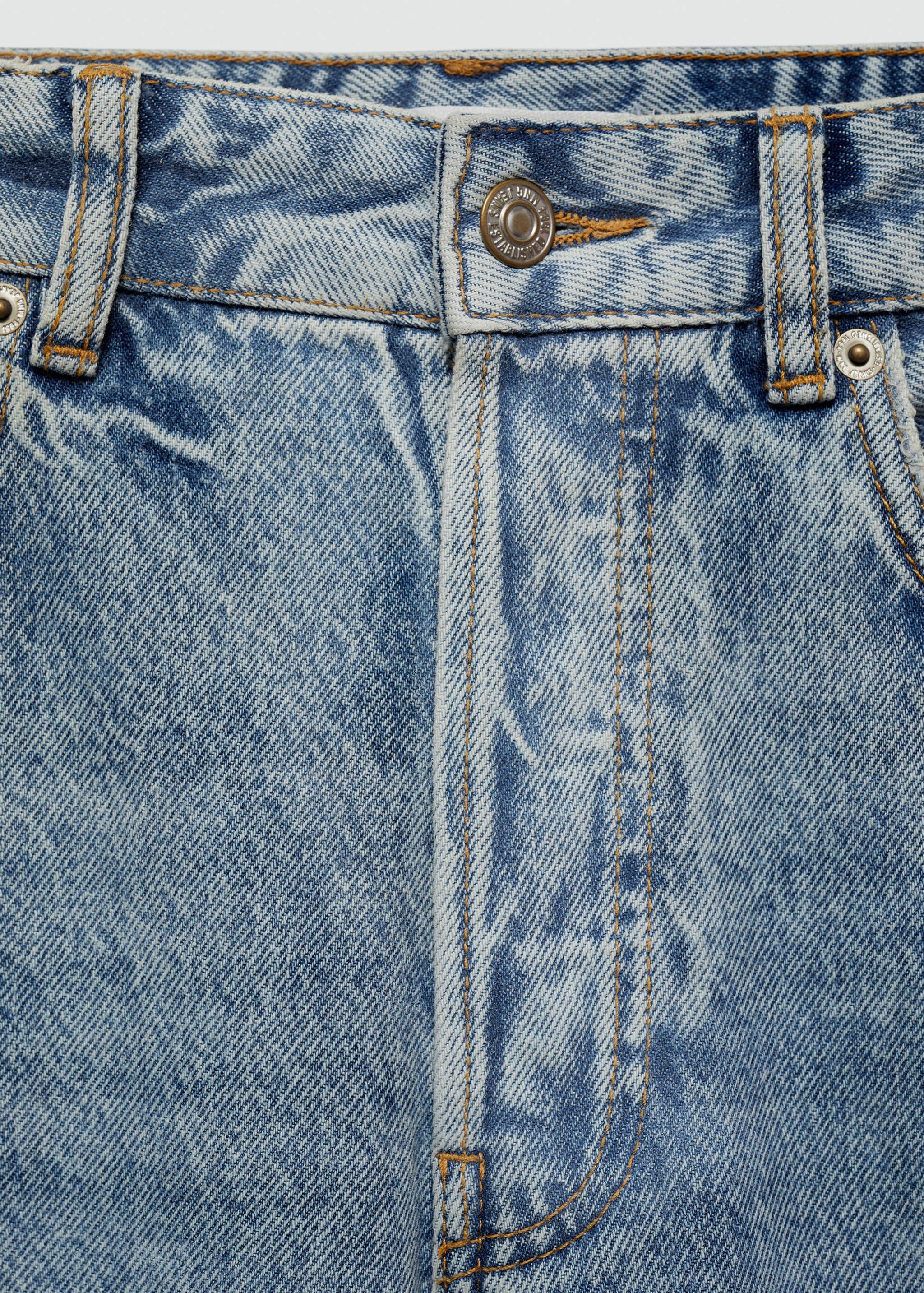 Decorative ripped denim bermuda shorts - Details of the article 8