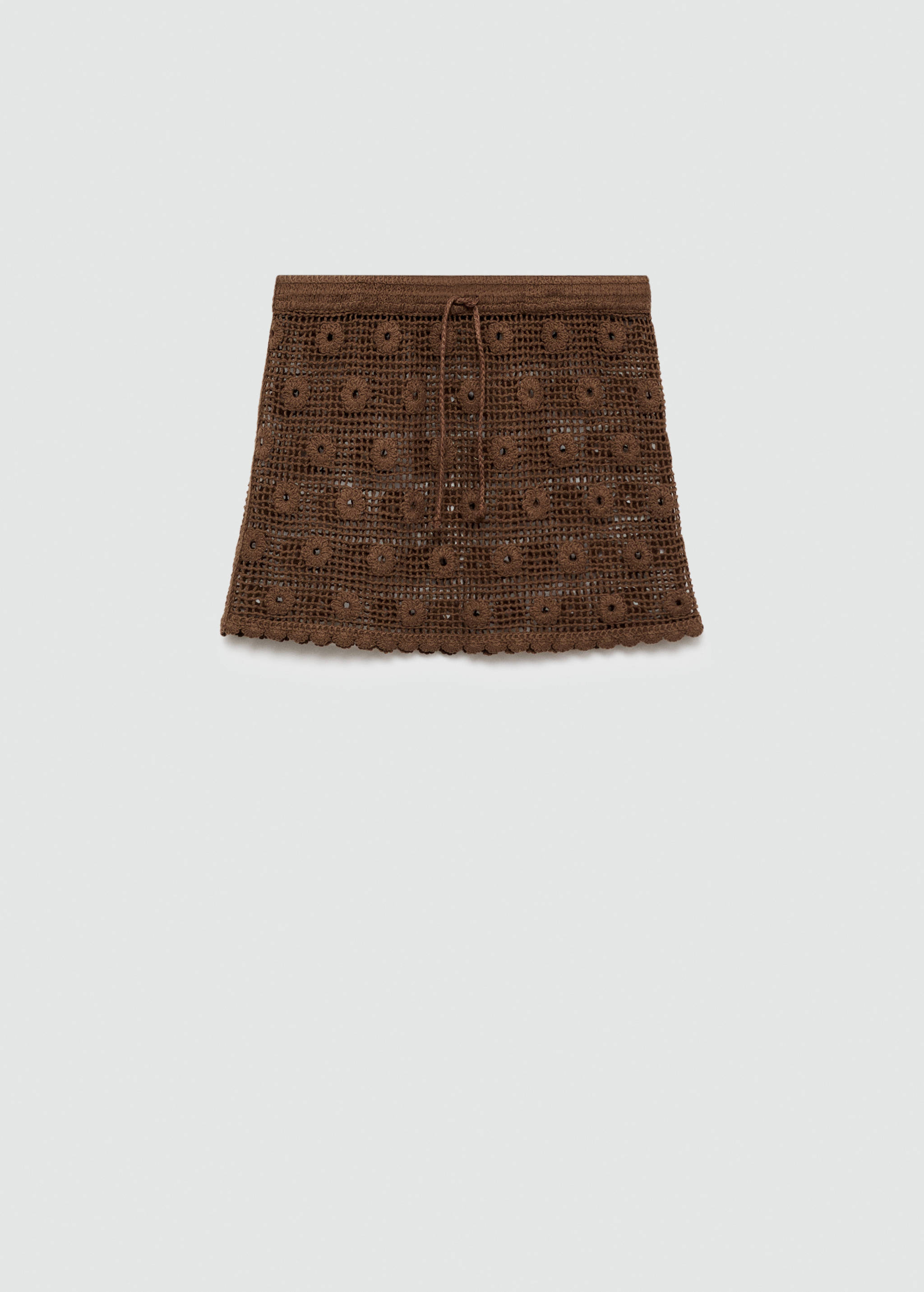 Crochet floral mini-skirt - Article without model