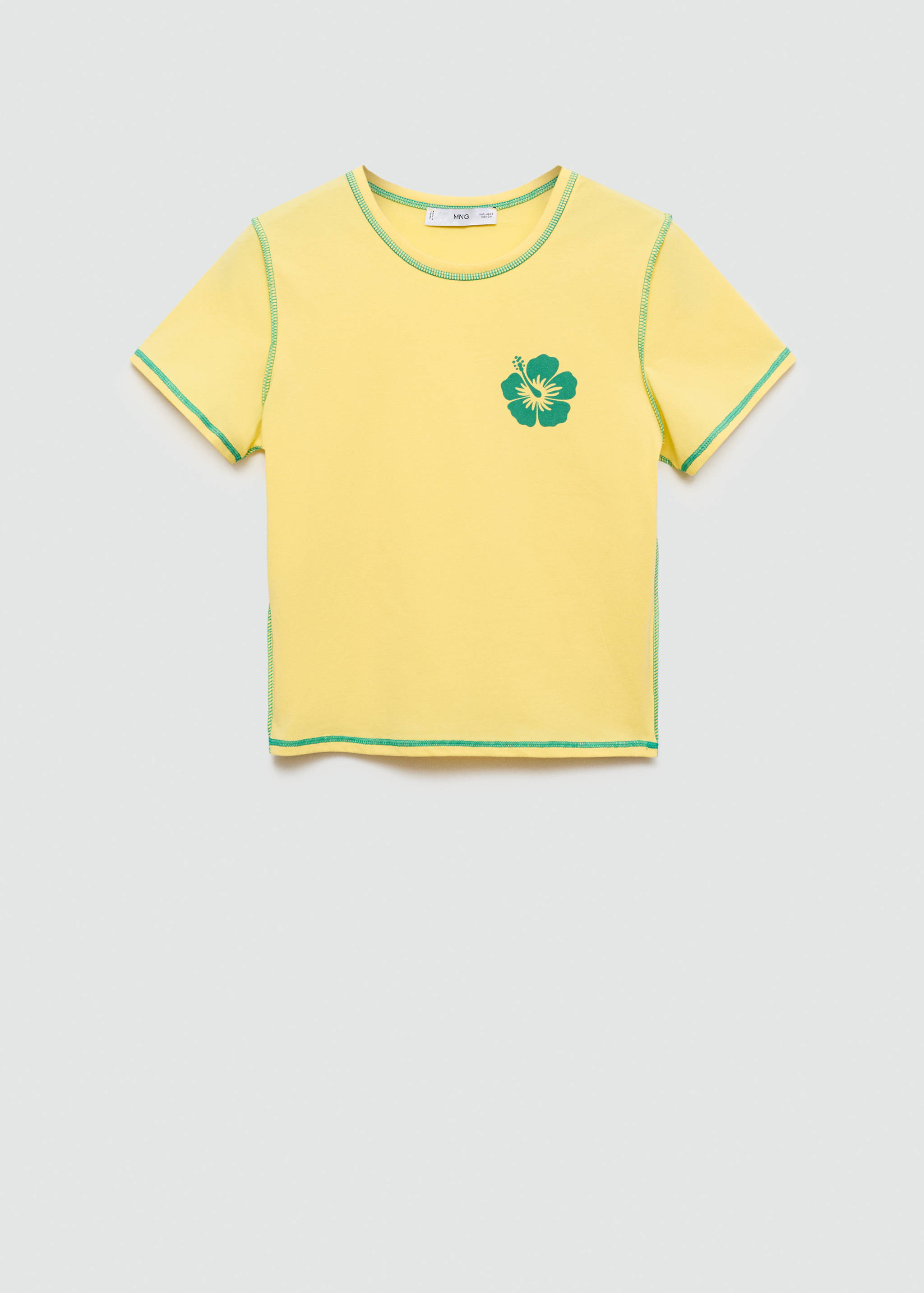 Printed cropped t-shirt - Article without model