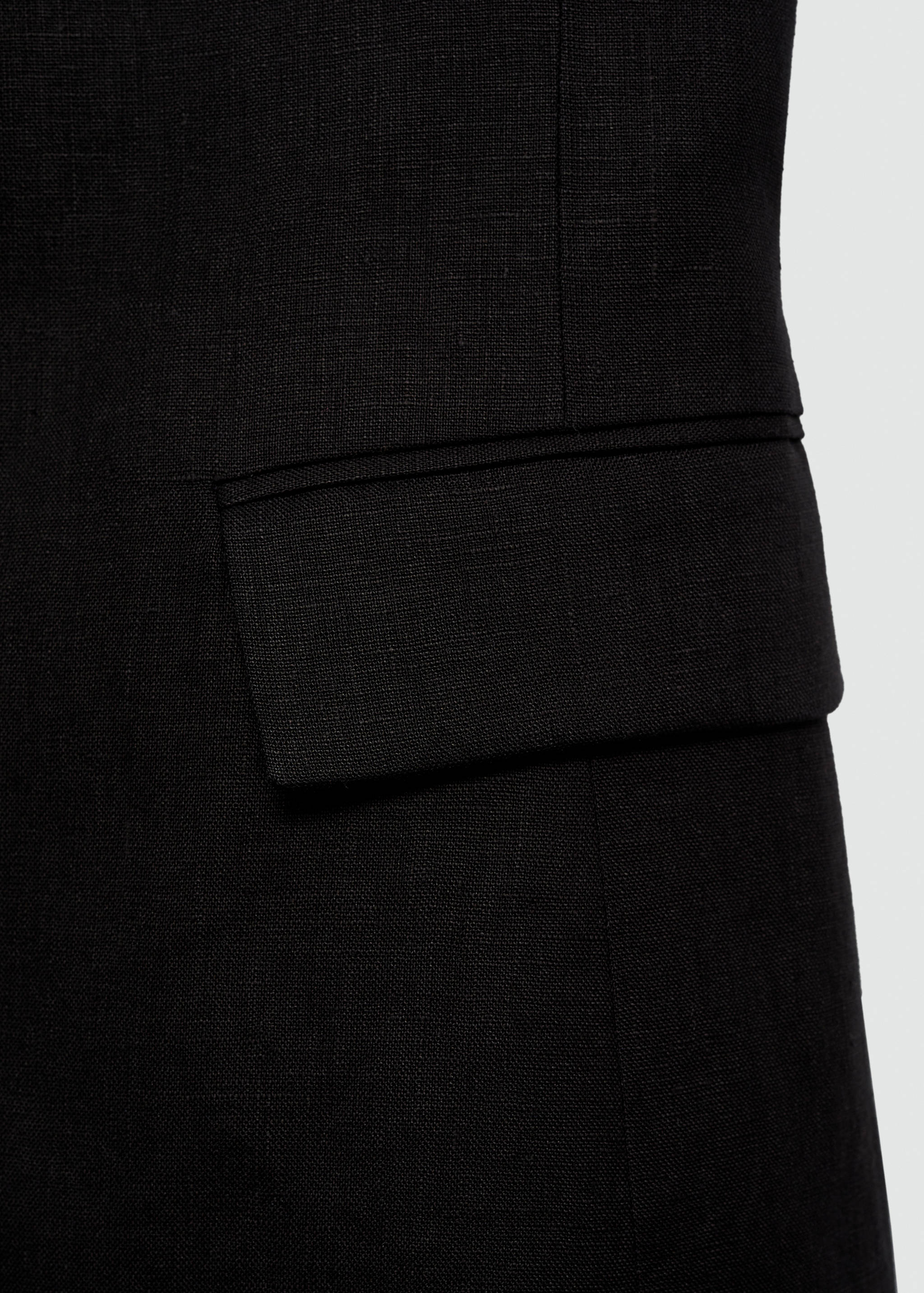 Halter neck linen vest - Details of the article 0