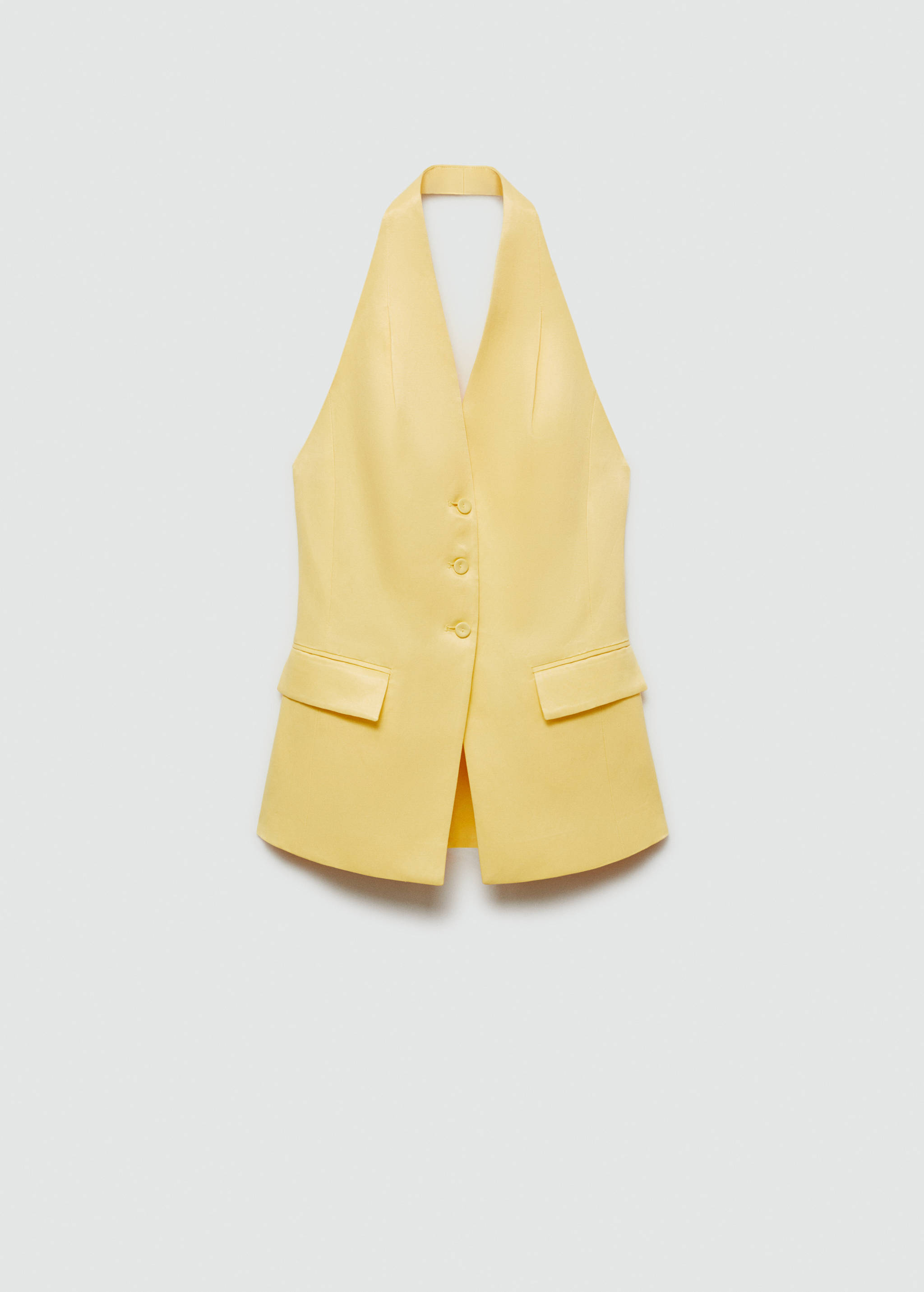 Halter-neck vest with buttons - Article without model
