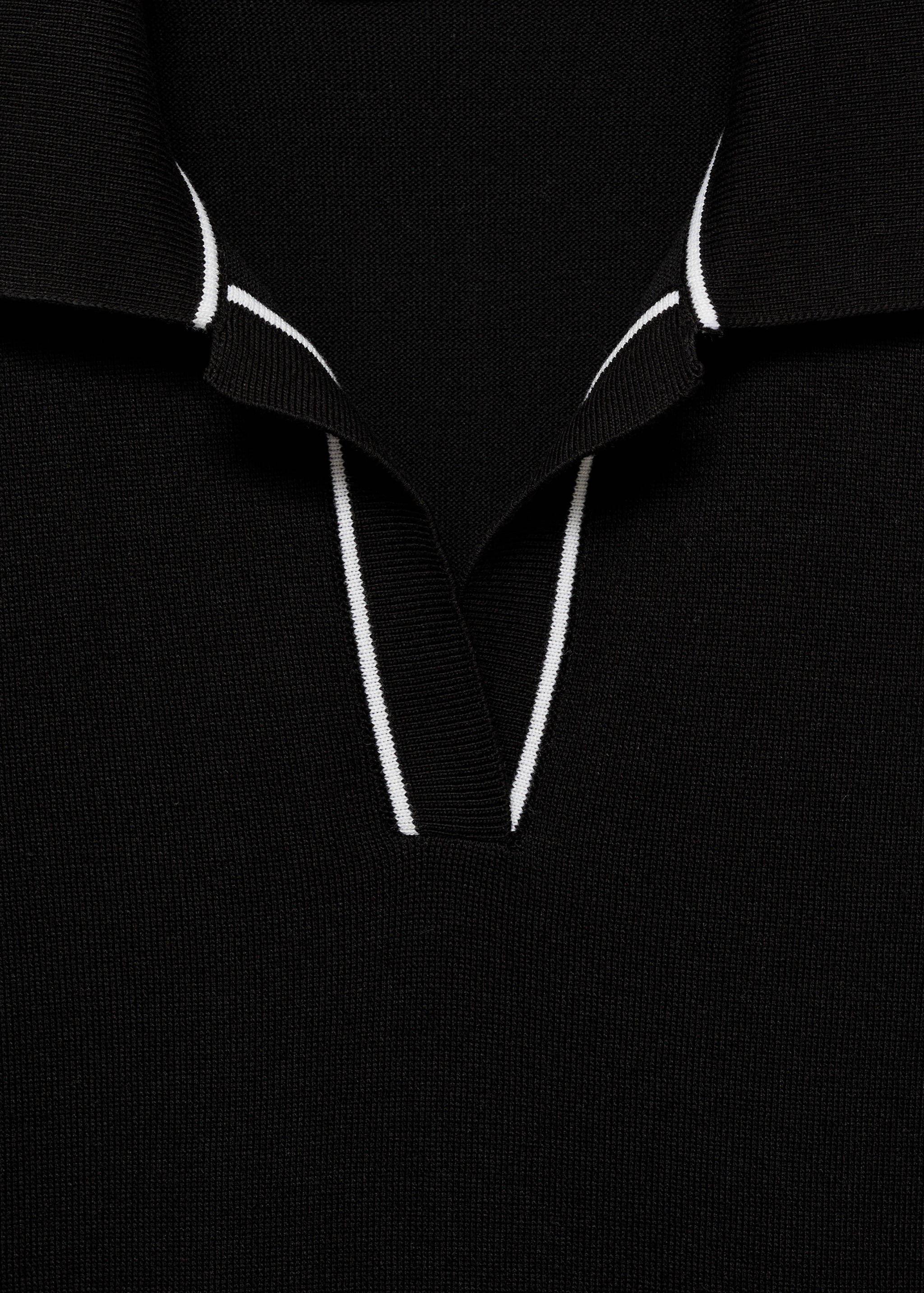 Polo-neck knitted top - Details of the article 8