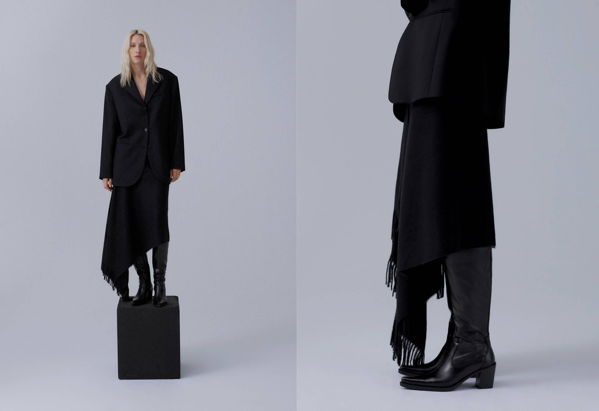 High heel leather boot - Panoramic plane