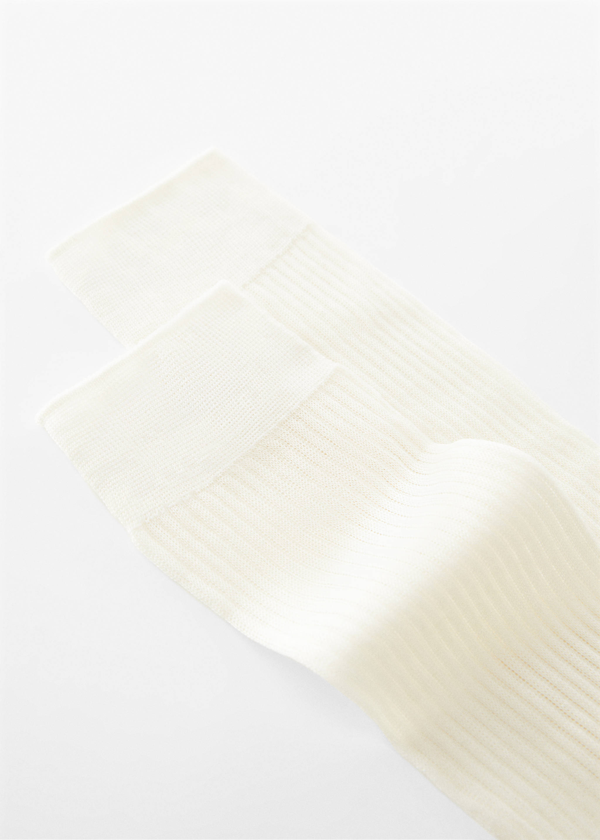 Long ribbed socks - Medium plane